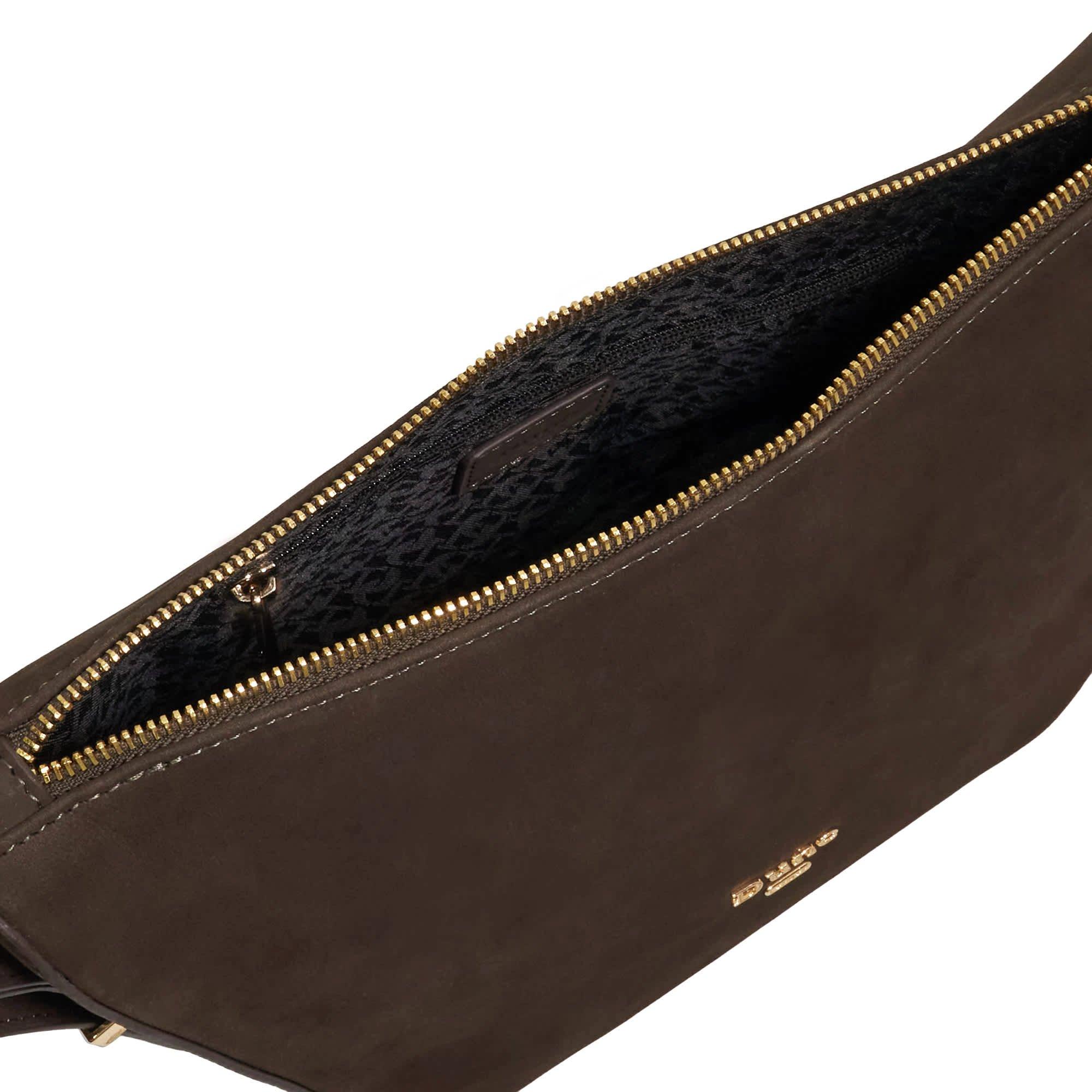 Dark Brown - Dune London - Women's Delicate Shoulder Bag - 3