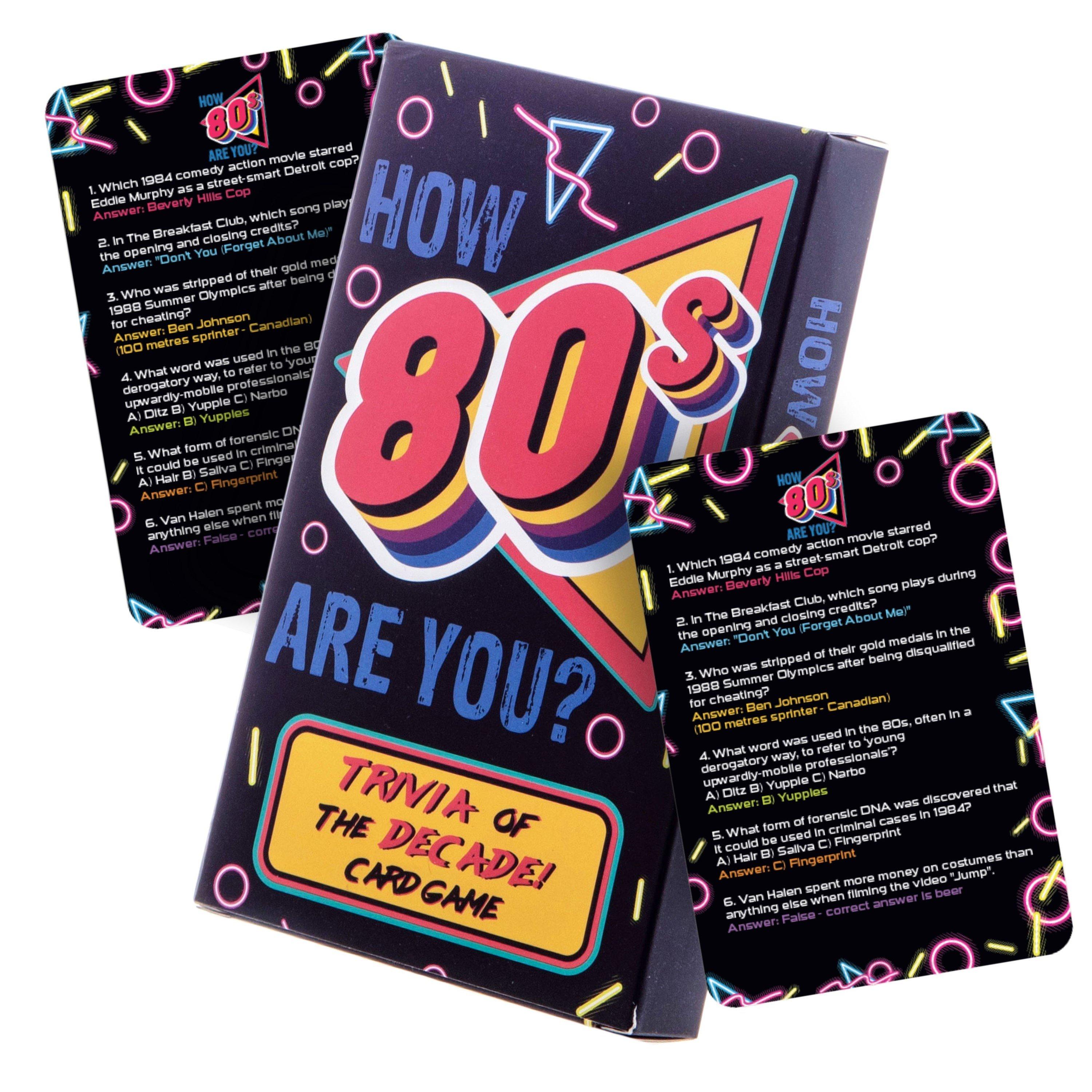 Multi - Boxer Gifts - How 80s Are You? 1980s Trivia Cards Game - 1