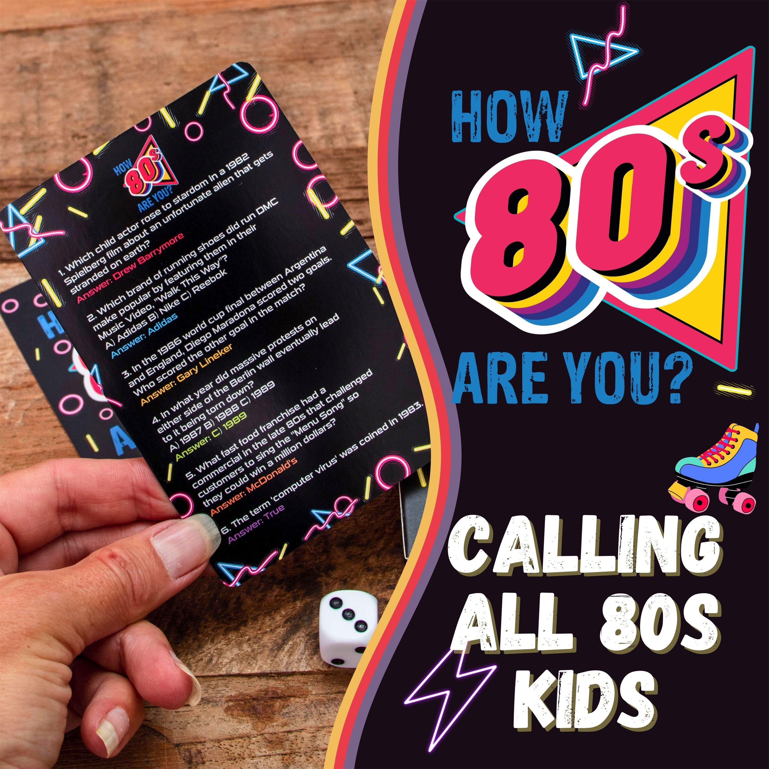 Multi - Boxer Gifts - How 80s Are You? 1980s Trivia Cards Game - 2