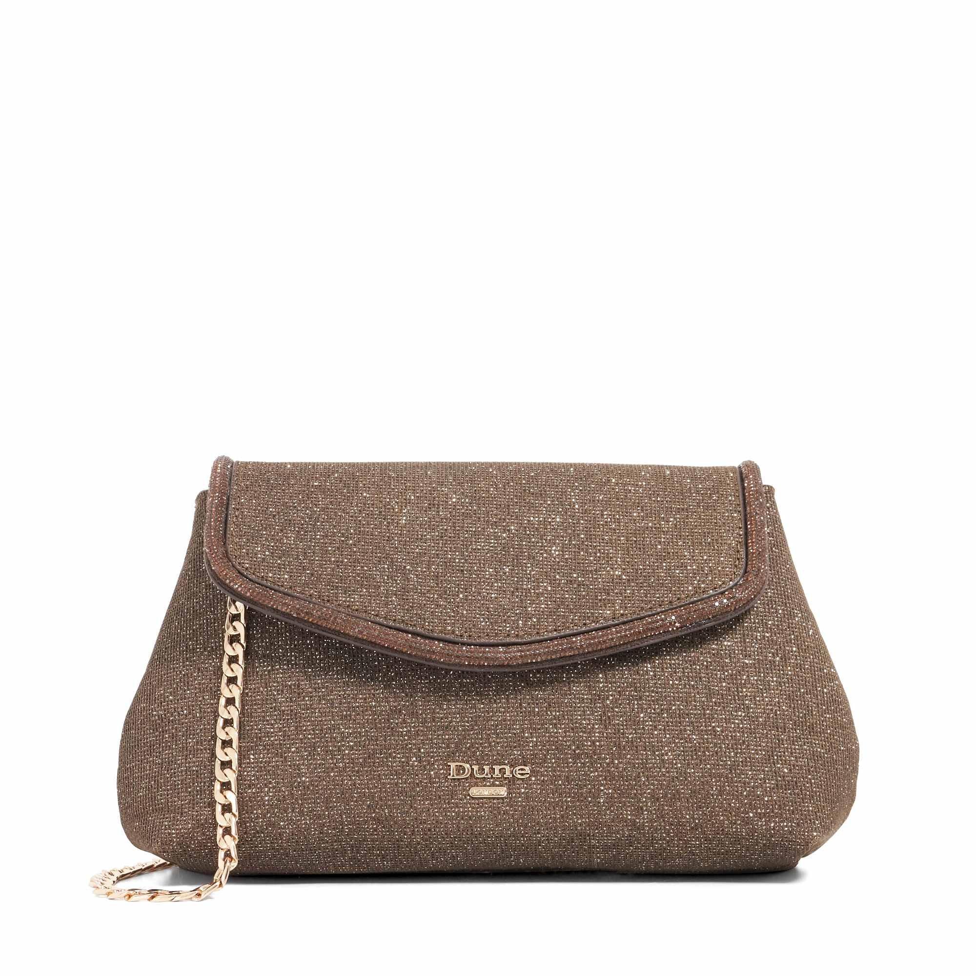 Bronze - Dune London - Women's Elegant Clutch Bag - 1