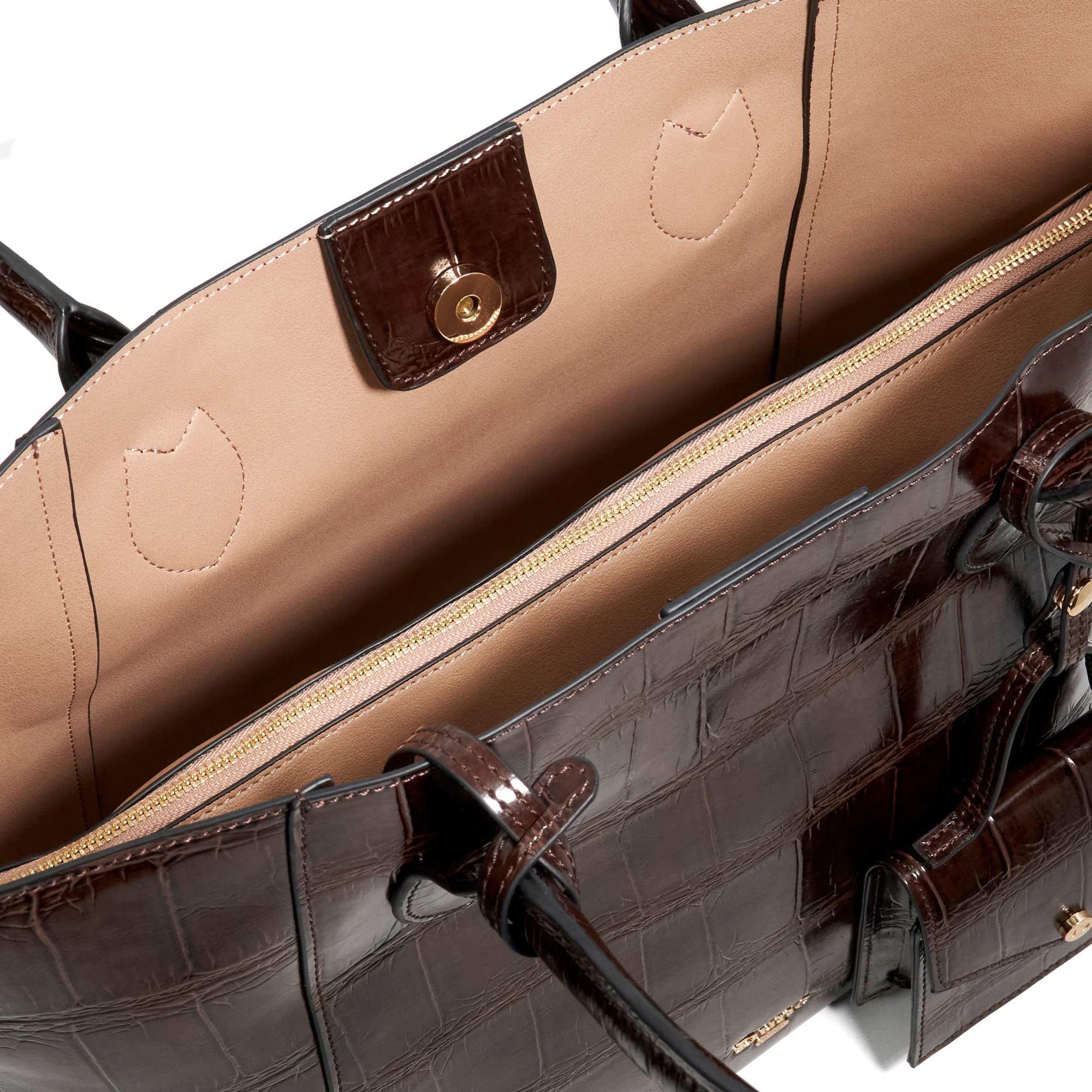 Chocolate - Dune London - Women's Dexterity Tote Bag - 3