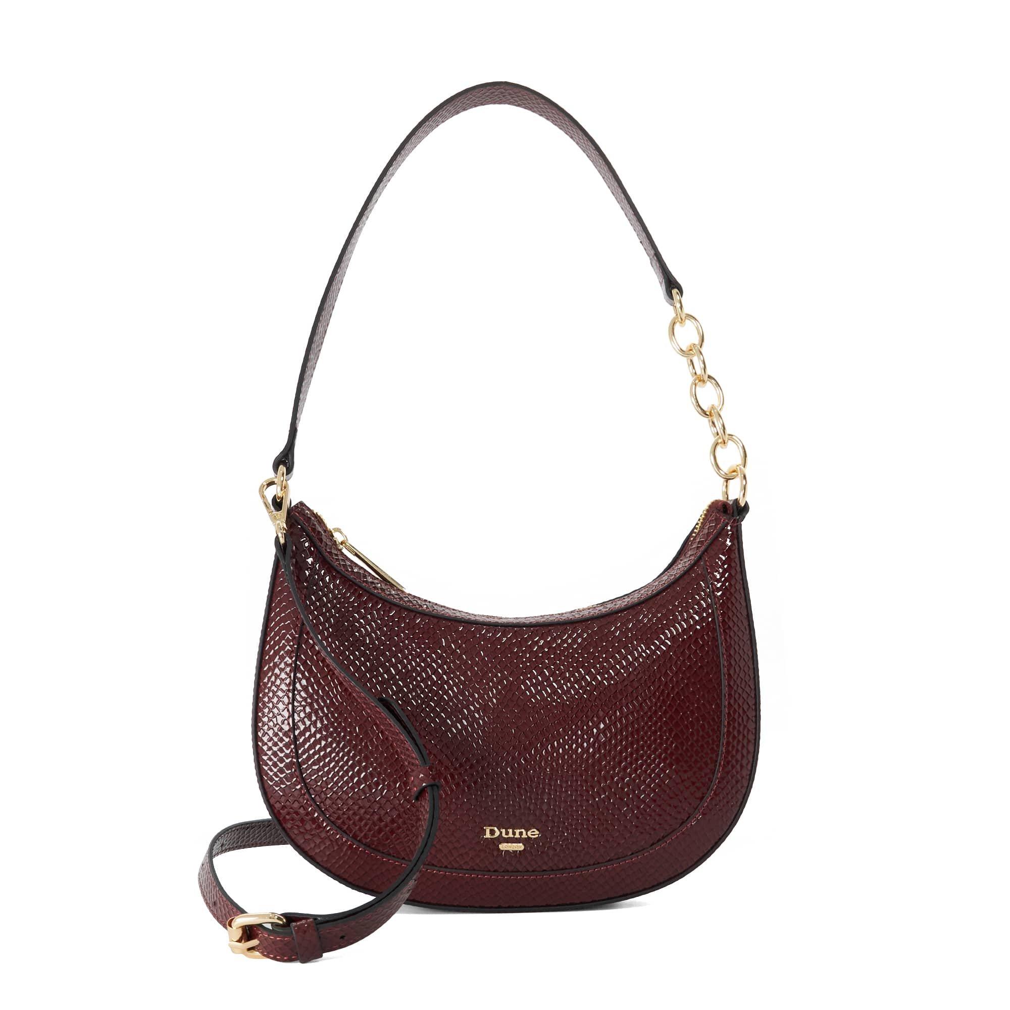 Dune London Women's Diversion Shoulder Bag - Burgundy