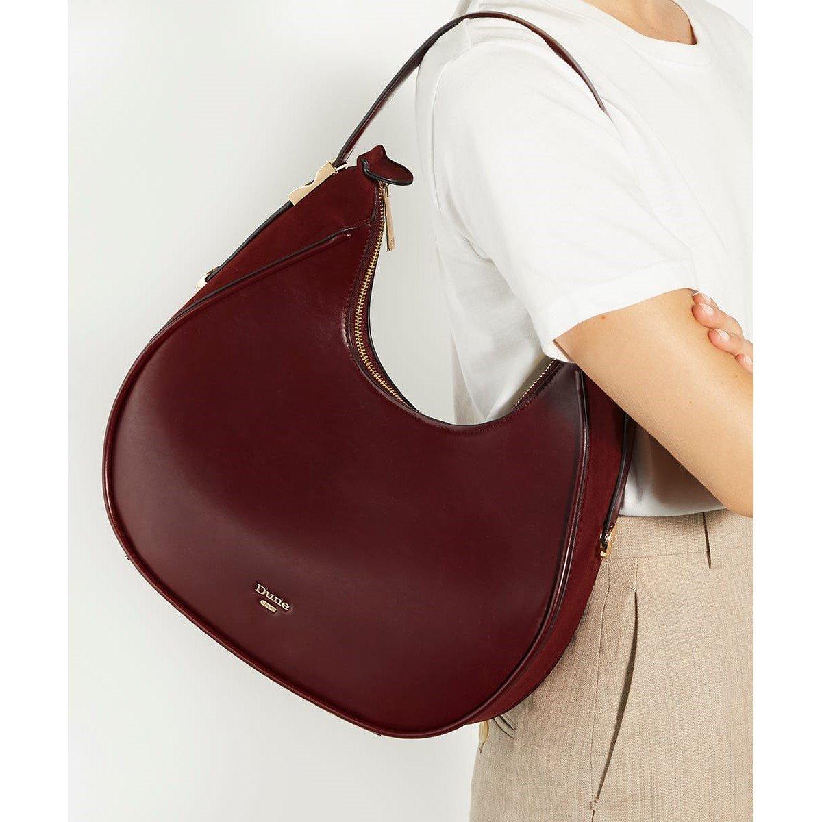 Burgund - Dune London - Women's Dedicated Shoulder Bag - 4