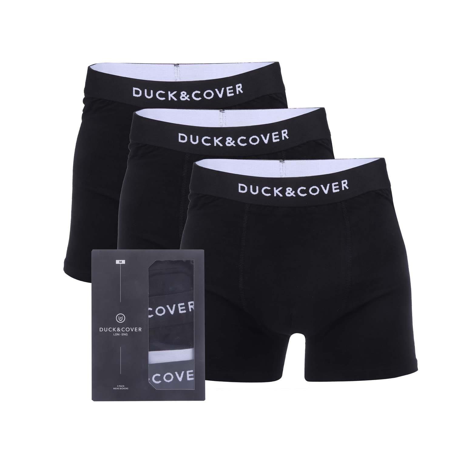 Black - Duck and Cover - 3 Pack of Sagnet Boxers