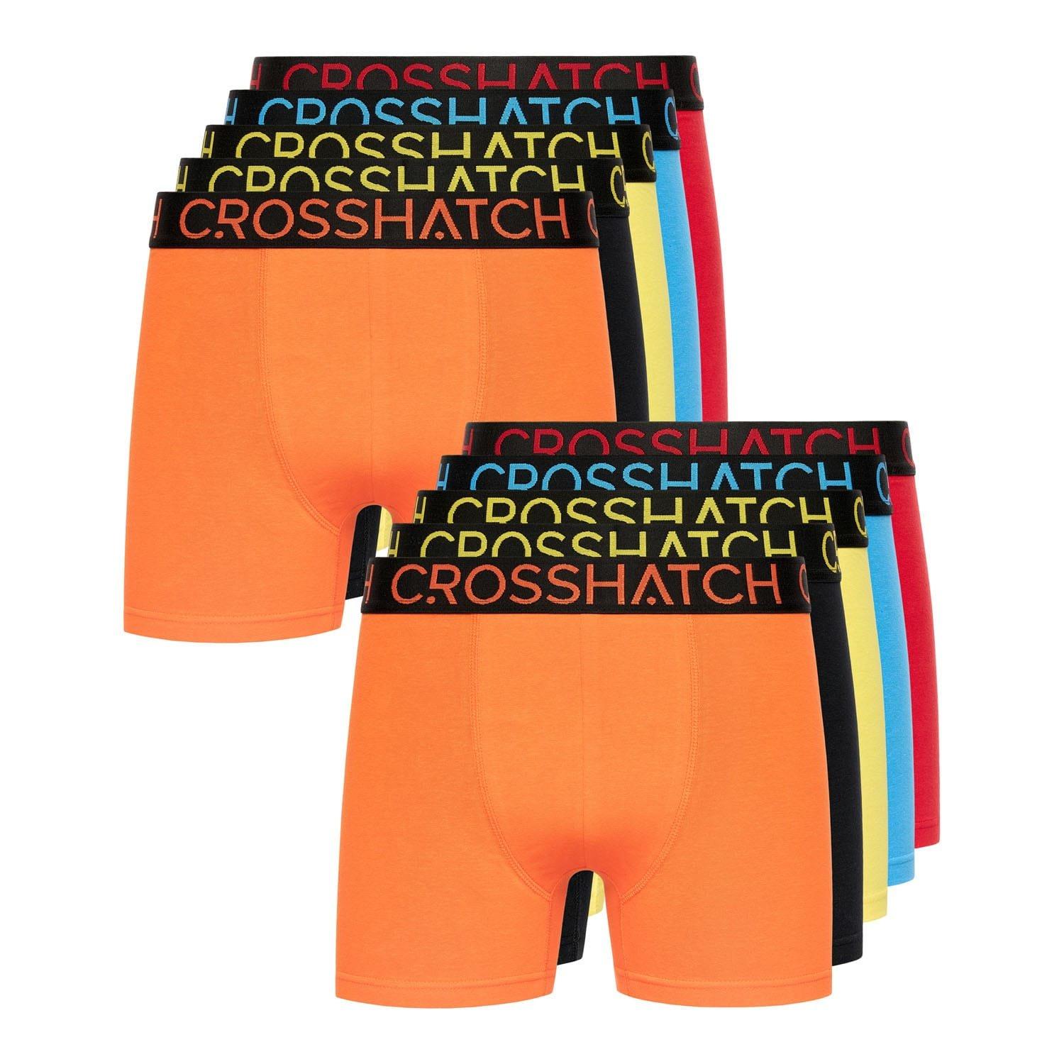 Multi Colour - Crosshatch - 12 Pack Of Highlighter Boxers