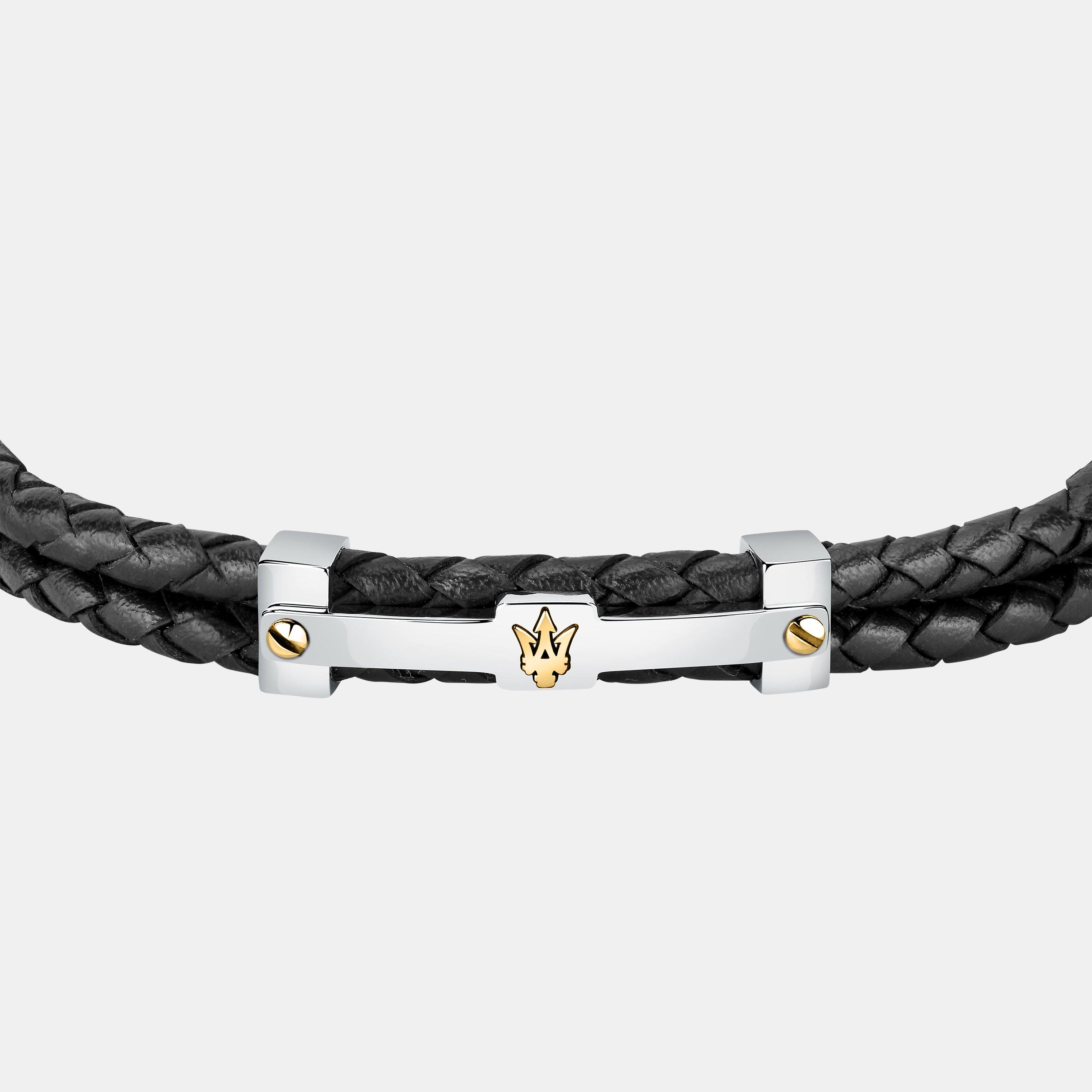 Multi - Maserati Jewellery - Men's Maserati Leather Bracelet - 2