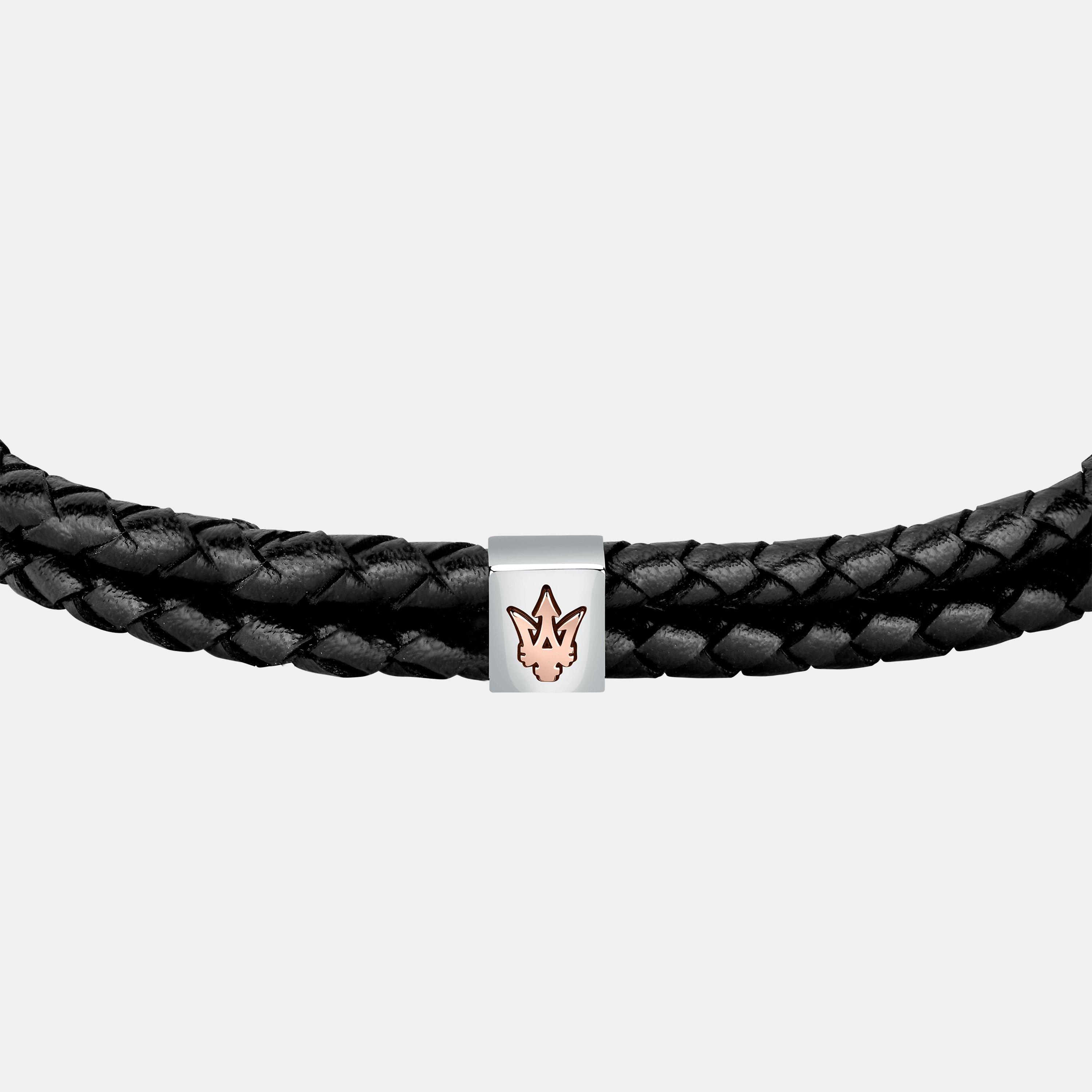 Multi - Maserati Jewellery - Men's Maserati Leather Bracelet - 2