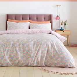 Catherine Lansfield Darcy Floral Reversible Duvet Cover Set