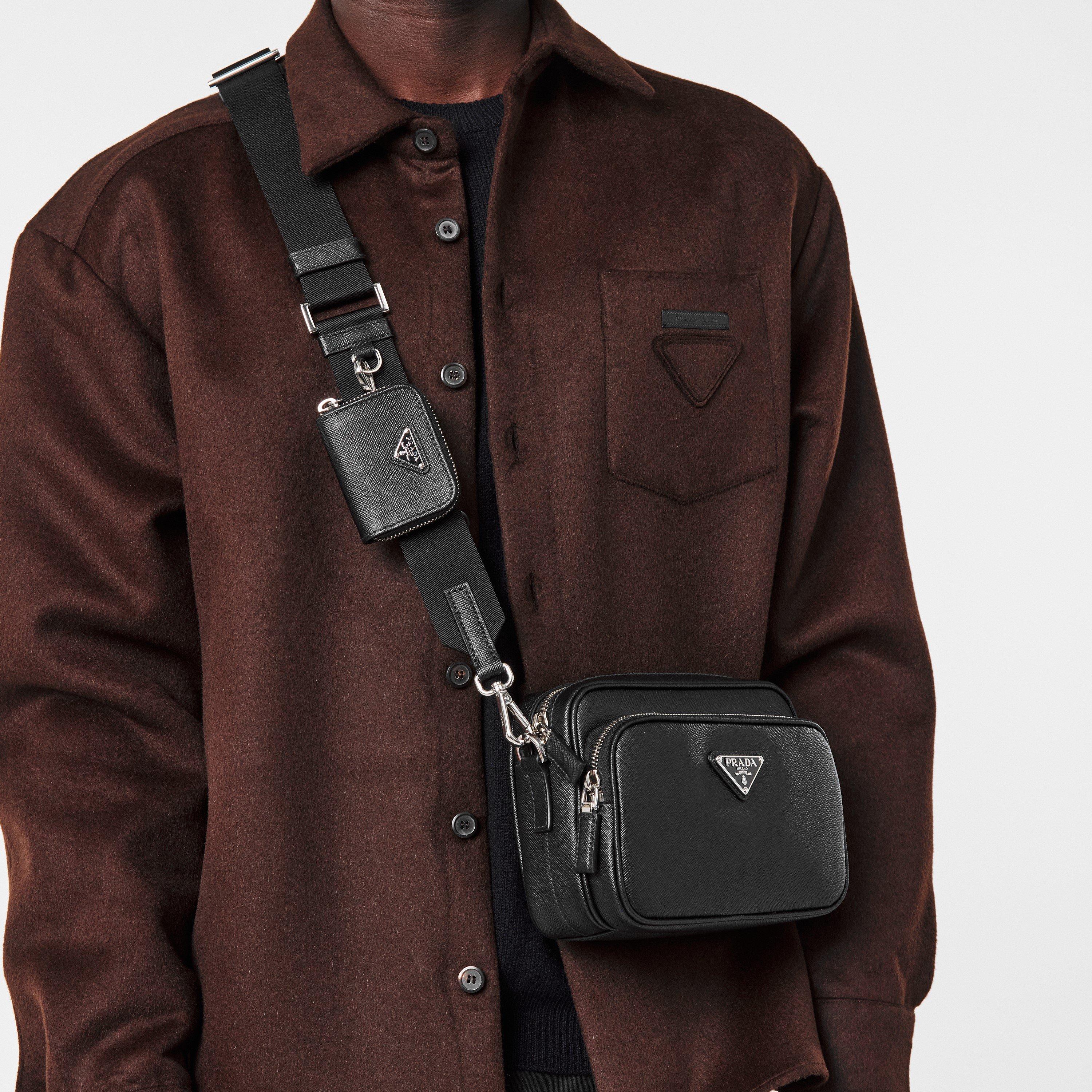 Black - Prada - Men's Cross Body Bags - 3