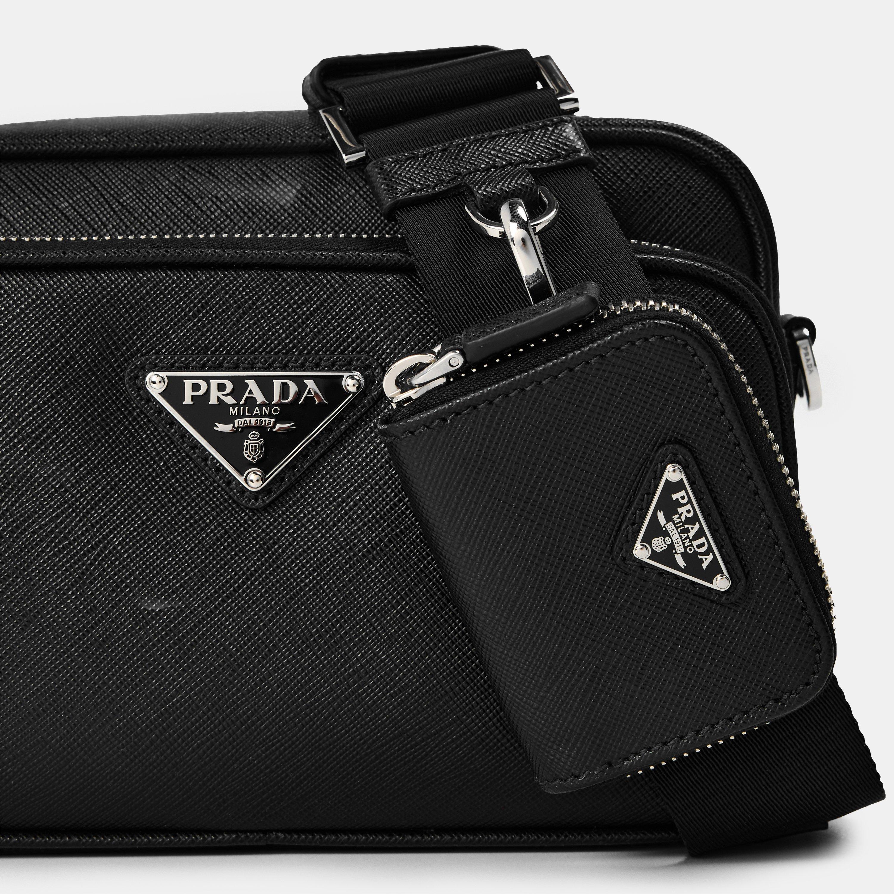 Black - Prada - Men's Cross Body Bags - 4