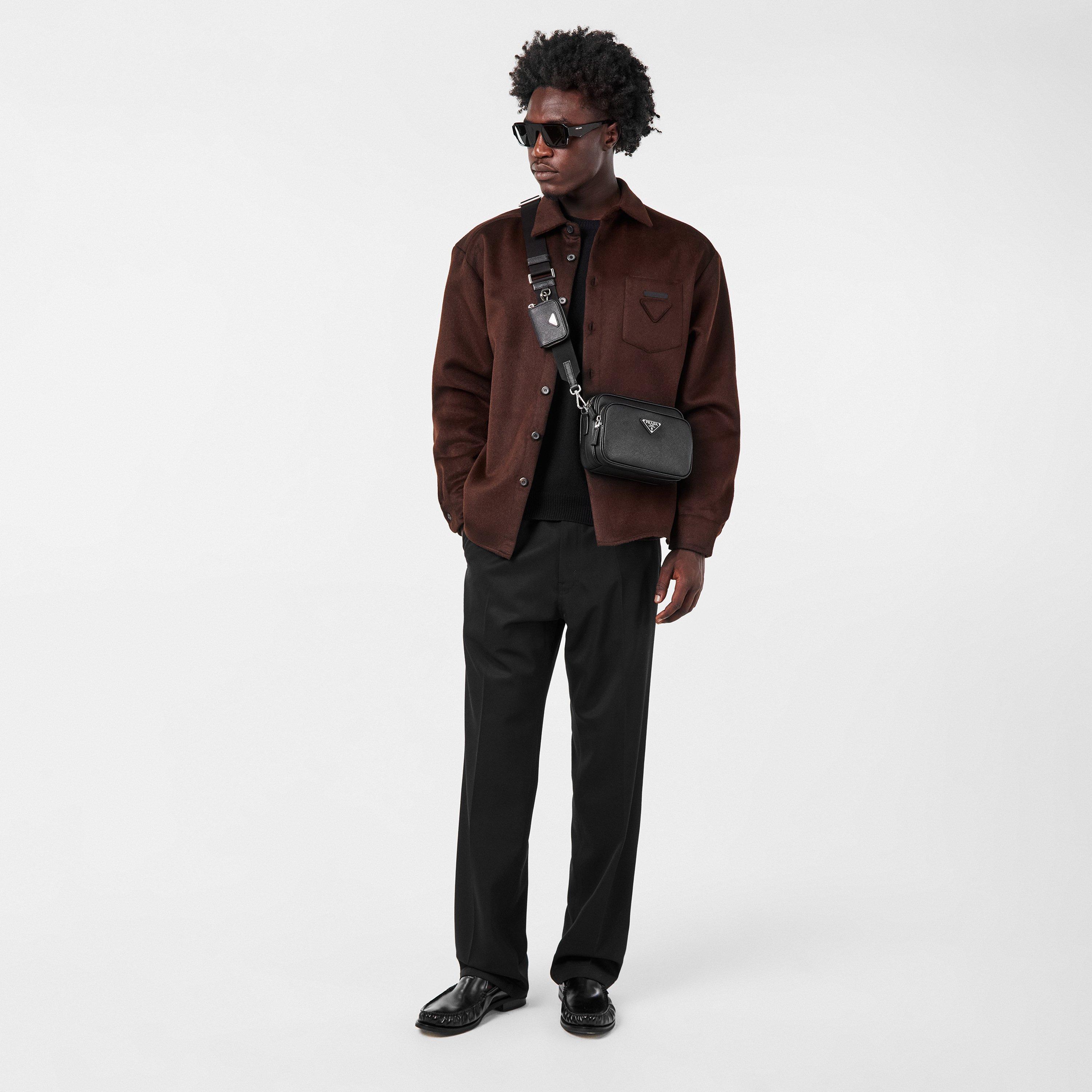 Black - Prada - Men's Cross Body Bags - 6