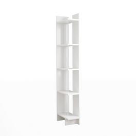 Cottonfy UK Modern 5-Tier Corner Bookshelf Shelf Unit