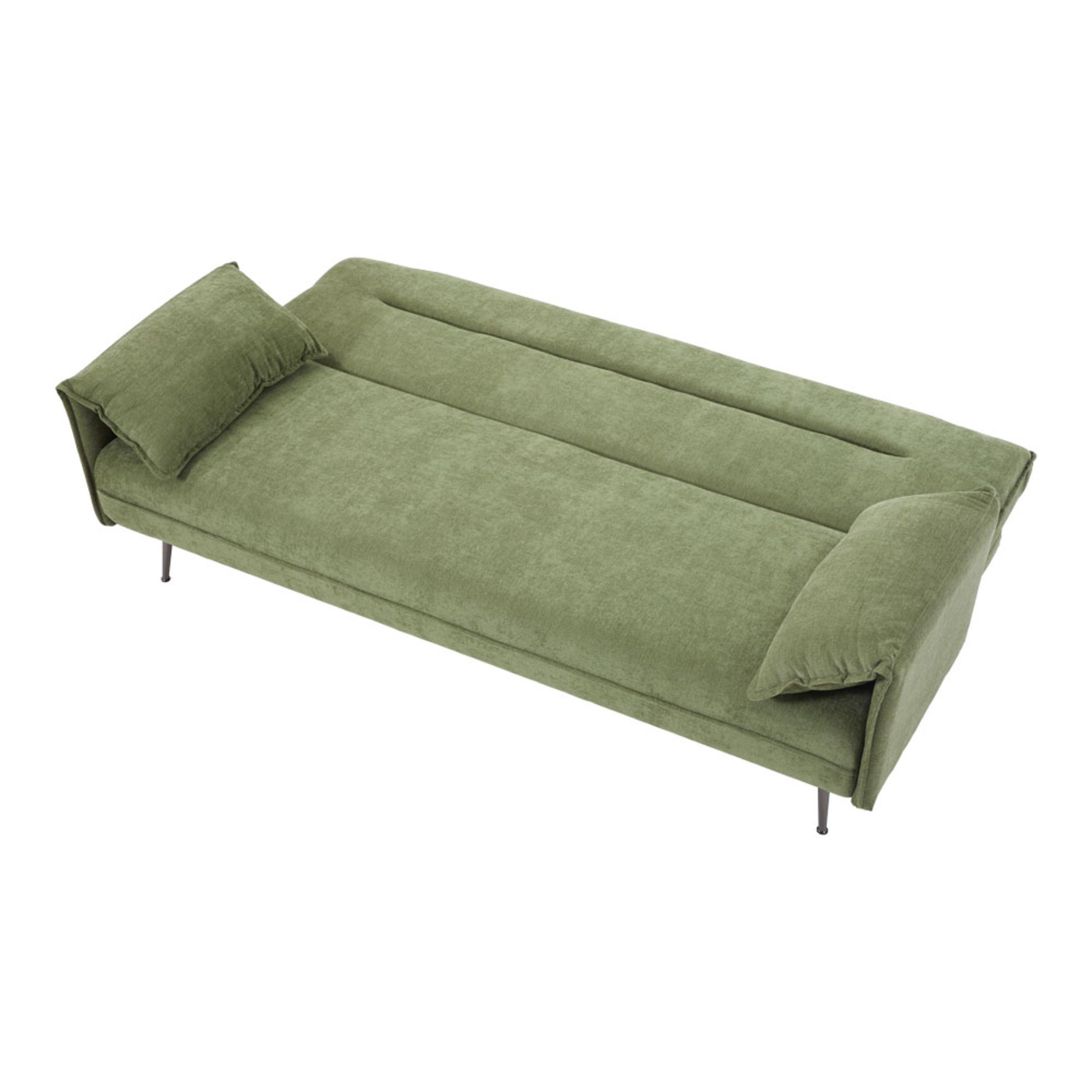 Green - Kabinet UK - 3-Seater Contemporary Convertible Sofa Bed - 3
