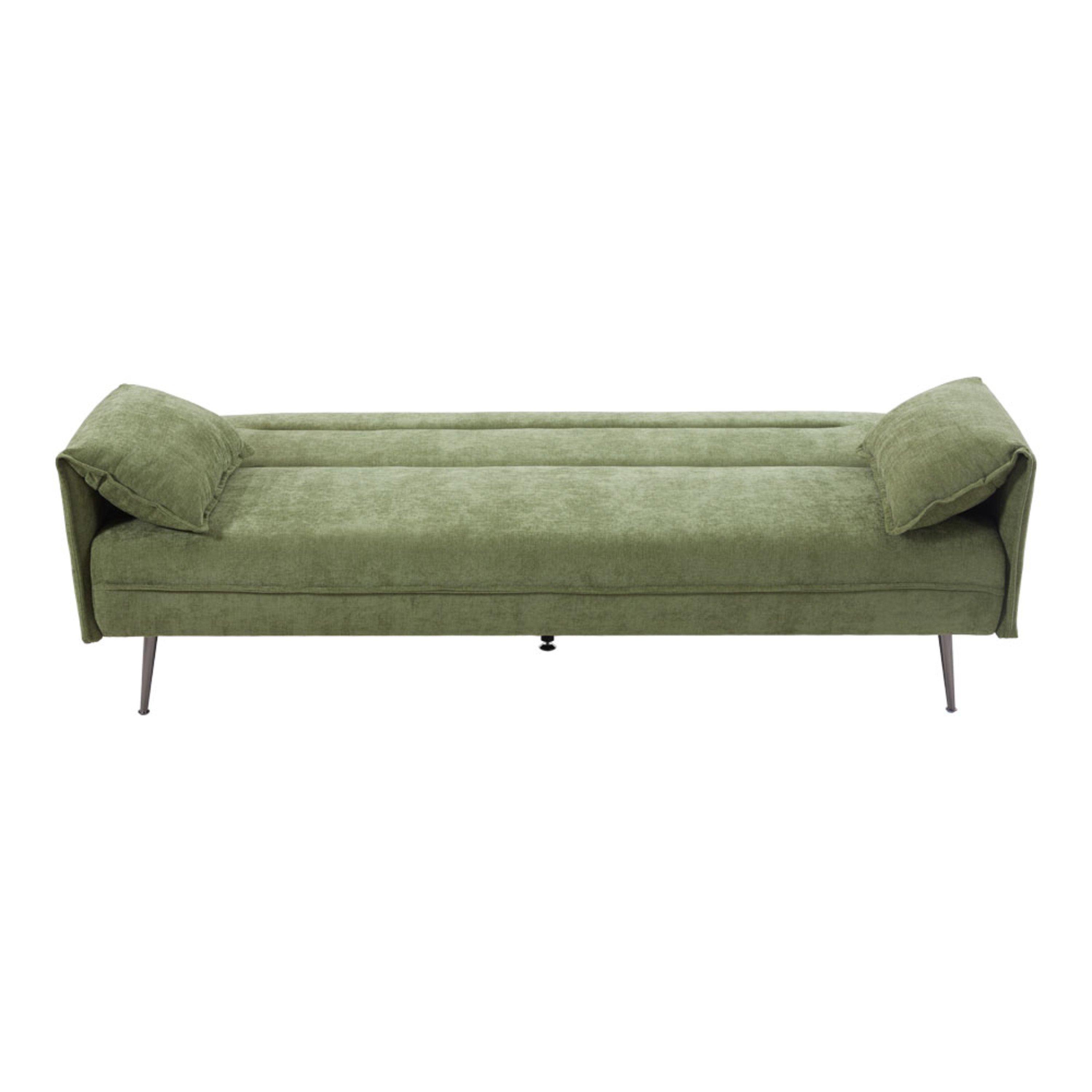 Green - Kabinet UK - 3-Seater Contemporary Convertible Sofa Bed - 5