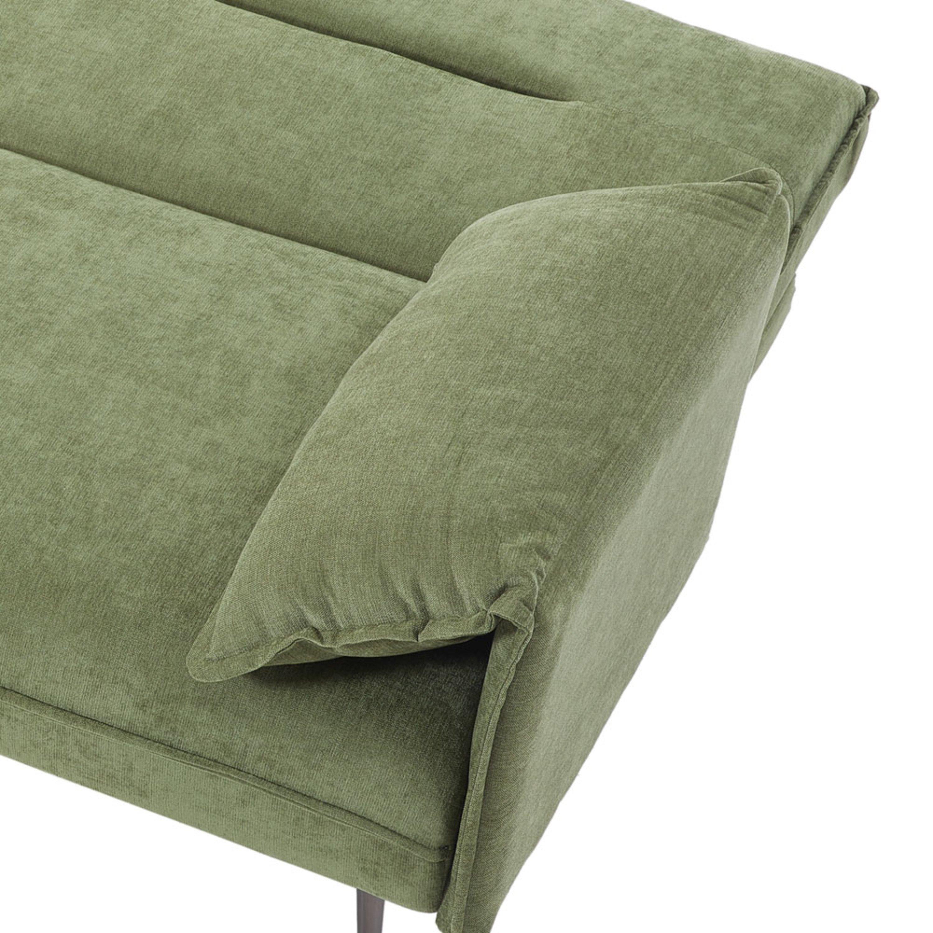 Green - Kabinet UK - 3-Seater Contemporary Convertible Sofa Bed - 8