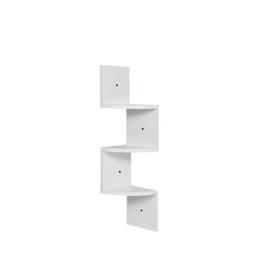 Cottonfy UK Wooden Zigzag Floating Corner Shelves 3-Tier