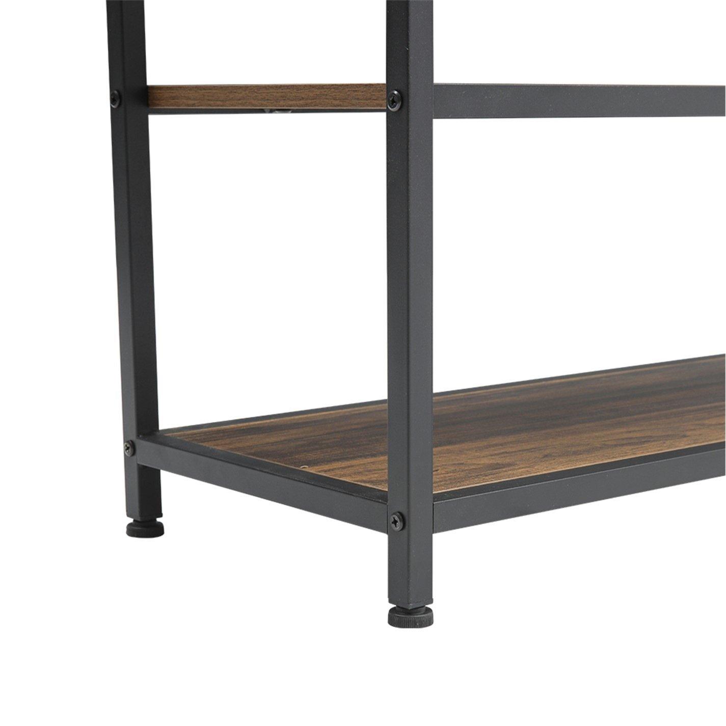 Dark Brown - Kabinet UK - Vintage Console Table with Drawers and Shelves - 9