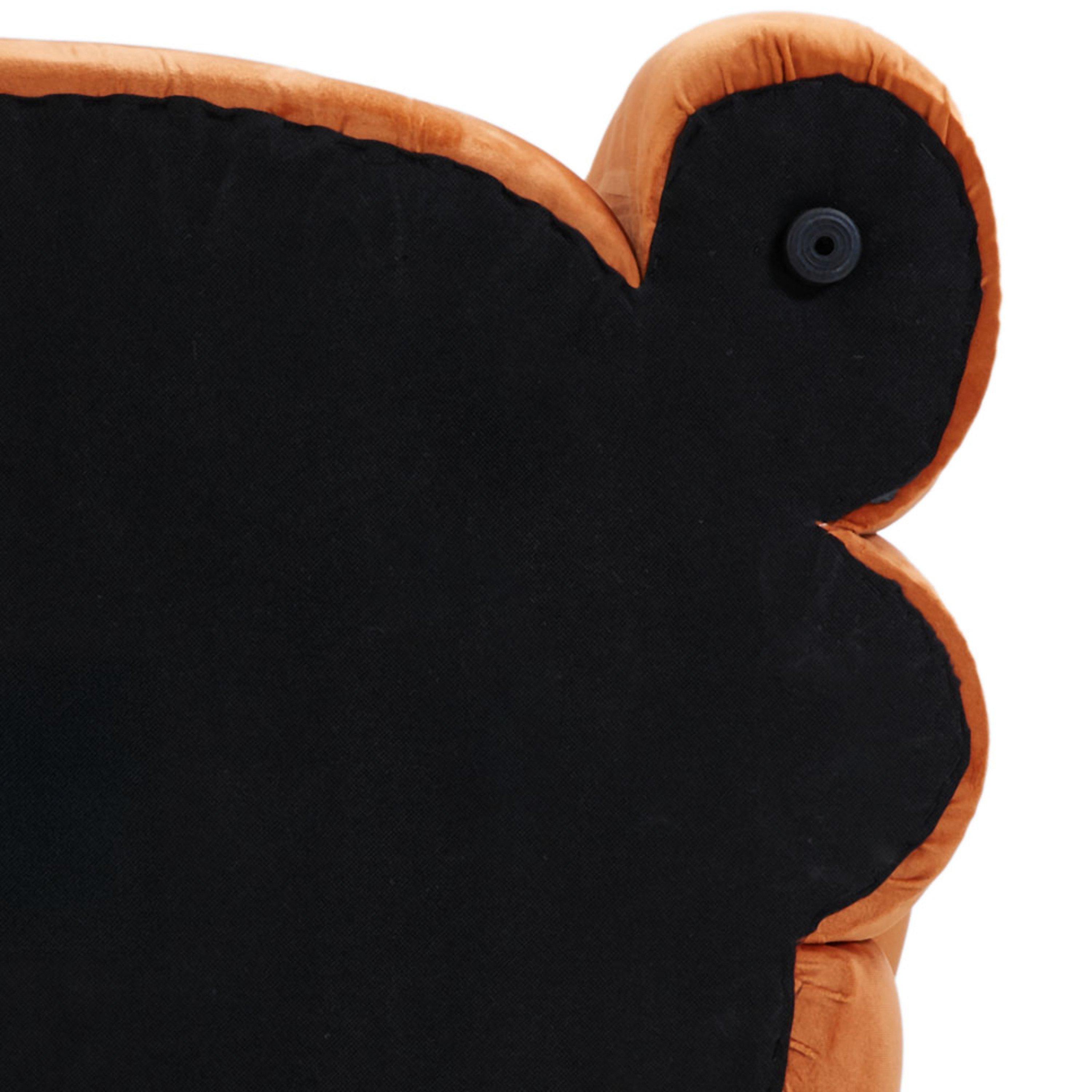 Orange - Kabinet UK - Upholstered Curved Snug Accent Chair - 11