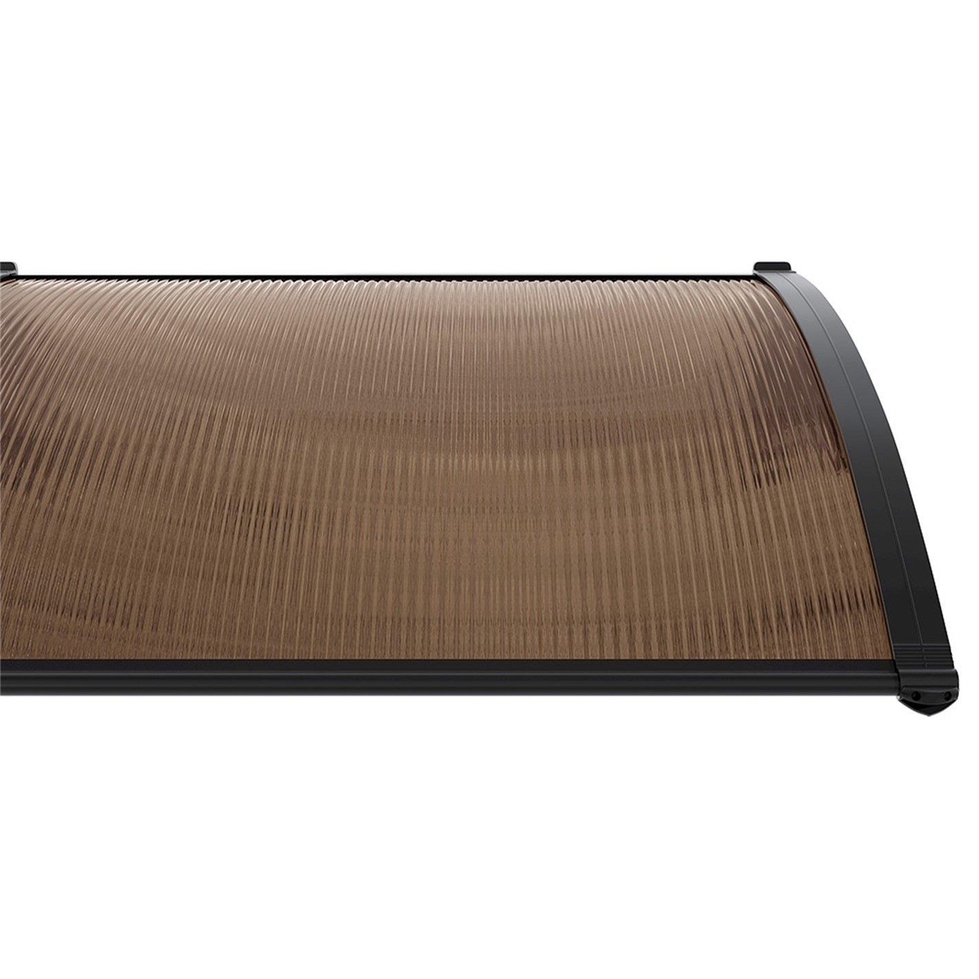 Black And Brown - Breeins - 2.7 x 1m Door Window Awning Canopy - 8