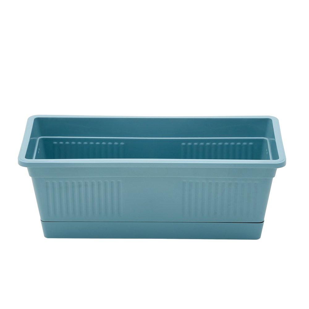 Blue - Breeins - Rectangular Self-Watering Planter Box - 3