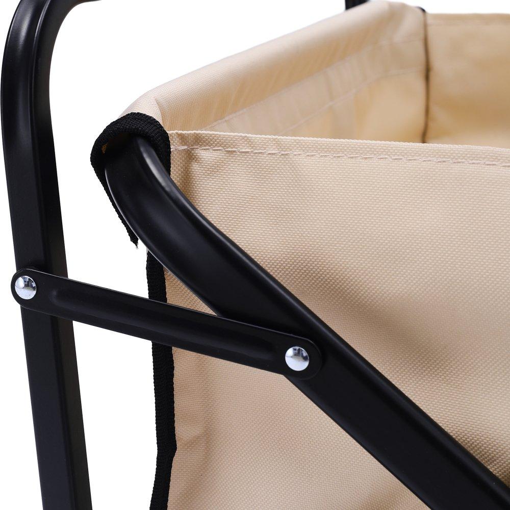 Beige - Breeins - Flat Fold Beige Camping Trolley - 7