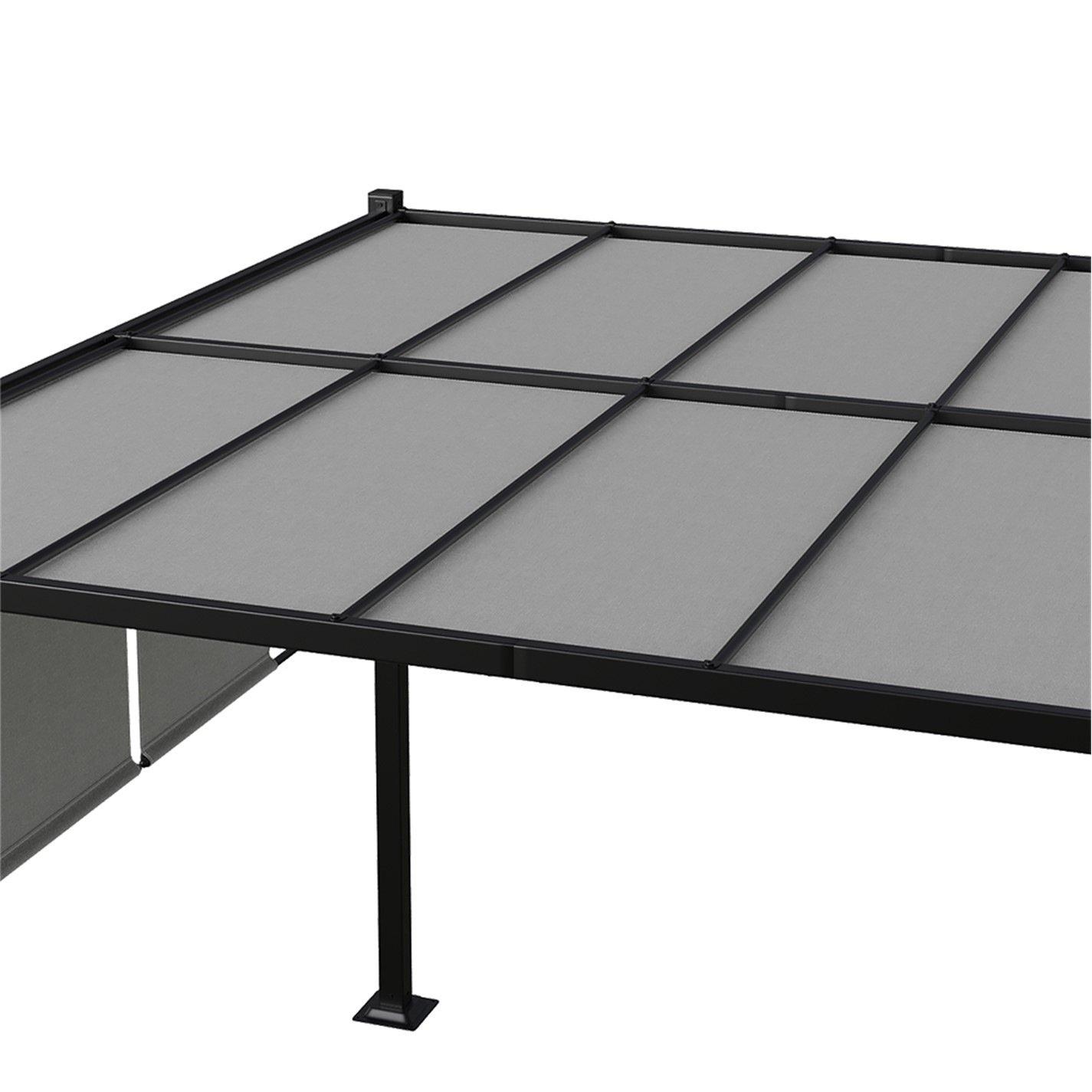 Black And Light - Breeins - Outdoor Pergola with Retractable Canopy - 7