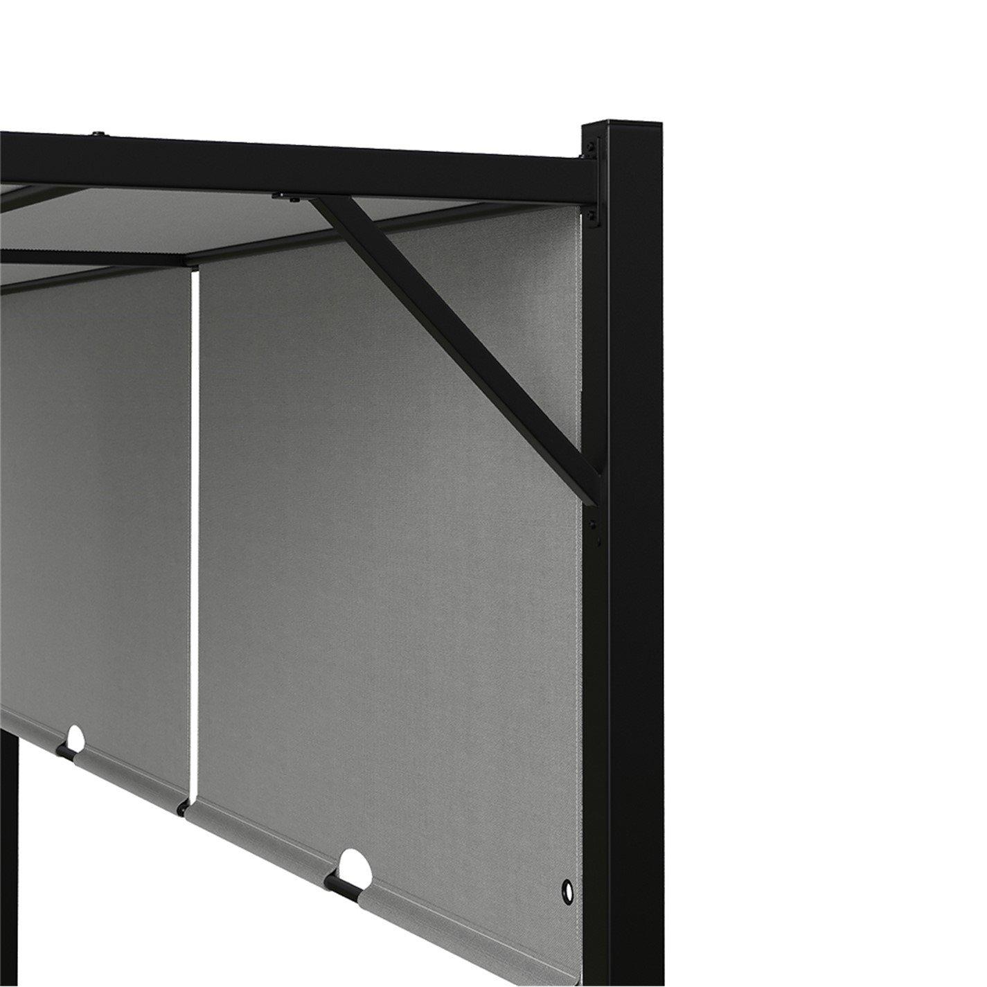 Black And Light - Breeins - Outdoor Pergola with Retractable Canopy - 8