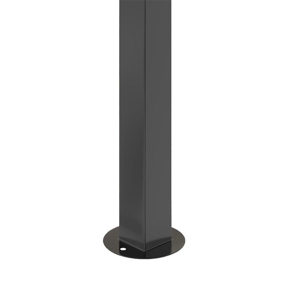 Black And White - Breeins - 13x10ft Outdoor Metal Arched Pergola with Canopy - 7