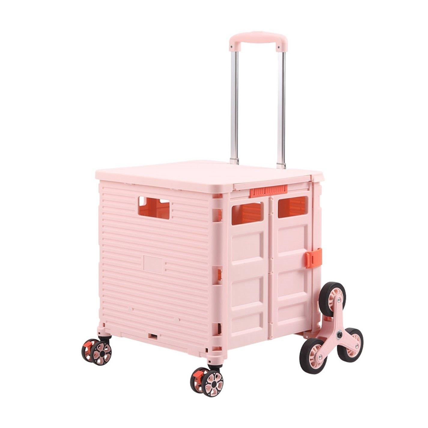 Pink - Breeins - 55L Four Wheel Foldable Shopping Trolley - 2