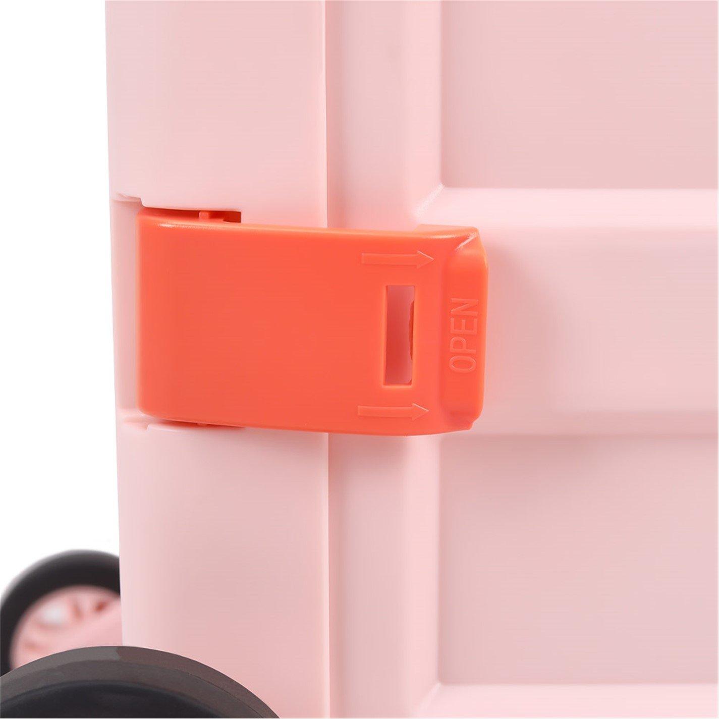 Pink - Breeins - 55L Four Wheel Foldable Shopping Trolley - 11