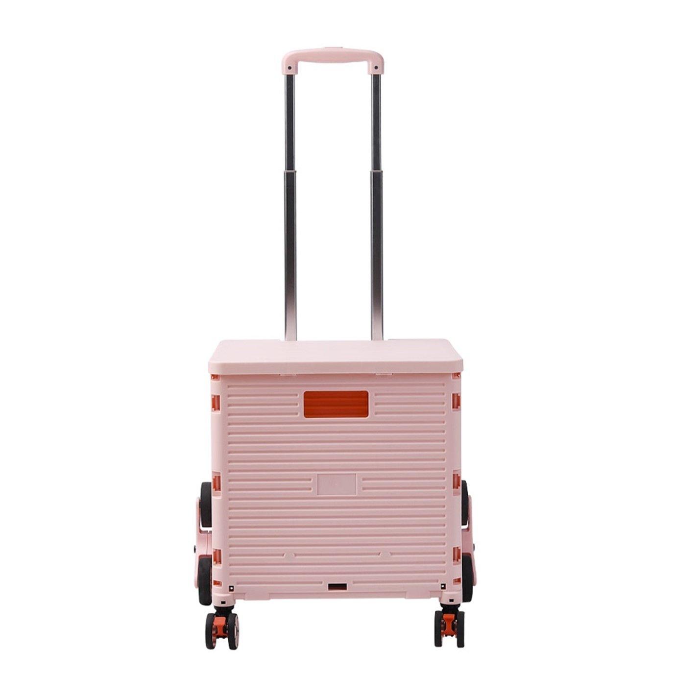 Pink - Breeins - 55L Four Wheel Foldable Shopping Trolley - 3