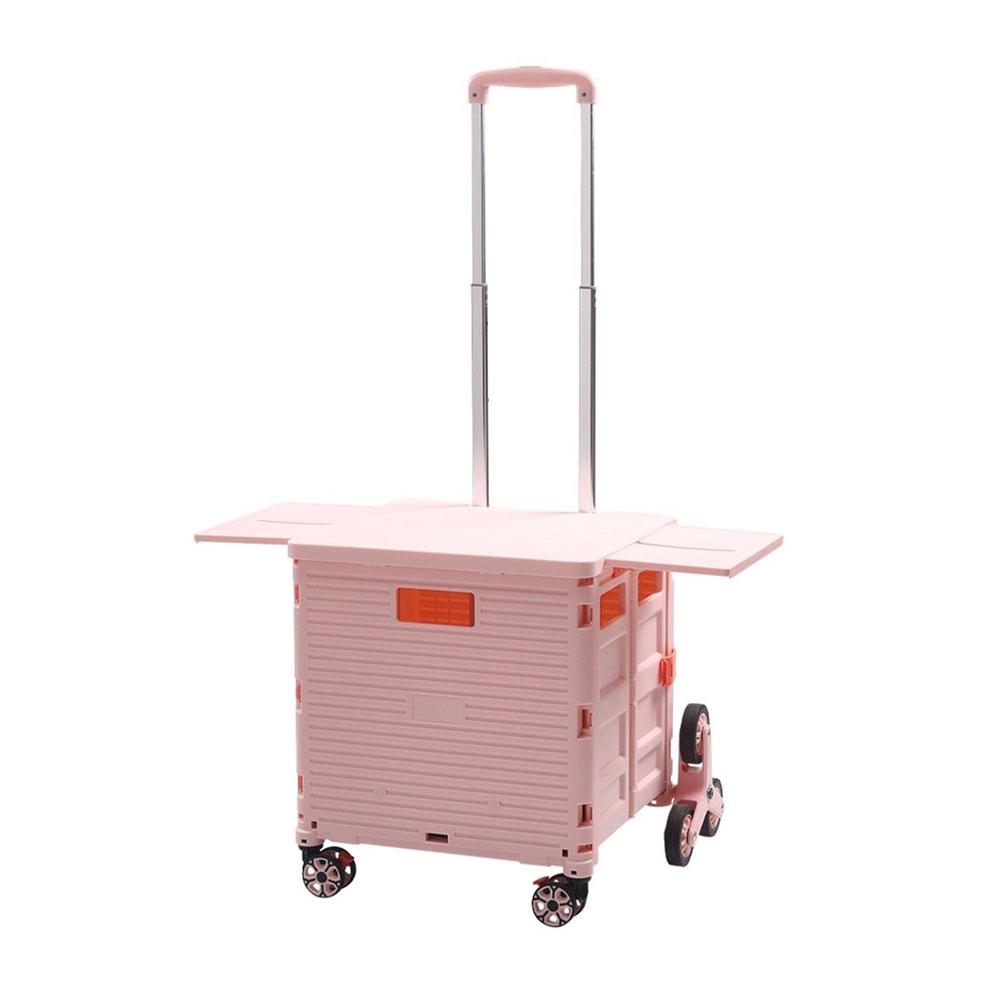 Pink - Breeins - 55L Four Wheel Foldable Shopping Trolley - 4