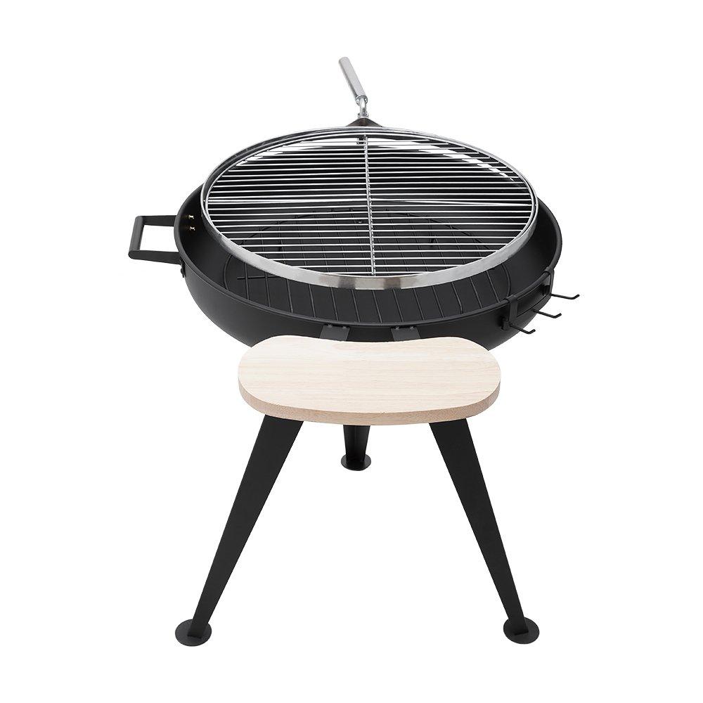 Black - Breeins - Garden BBQ Charcoal Grill - 3