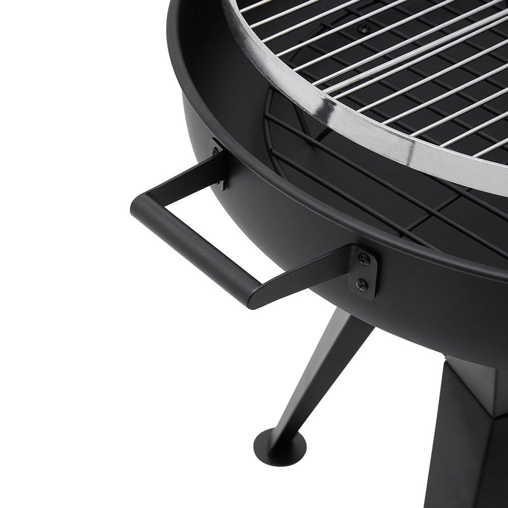 Black - Breeins - Garden BBQ Charcoal Grill - 5
