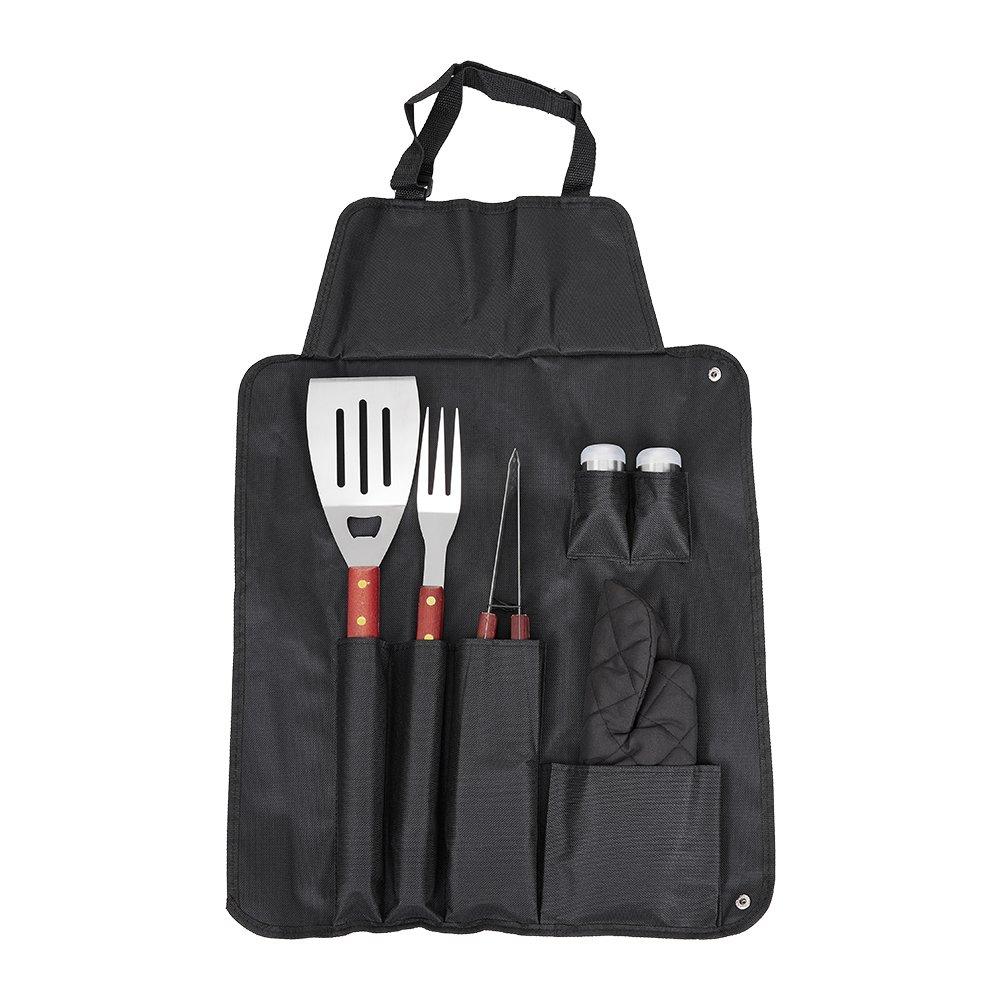 Black - Breeins - 6Pcs Barbecue Tool Set - 1