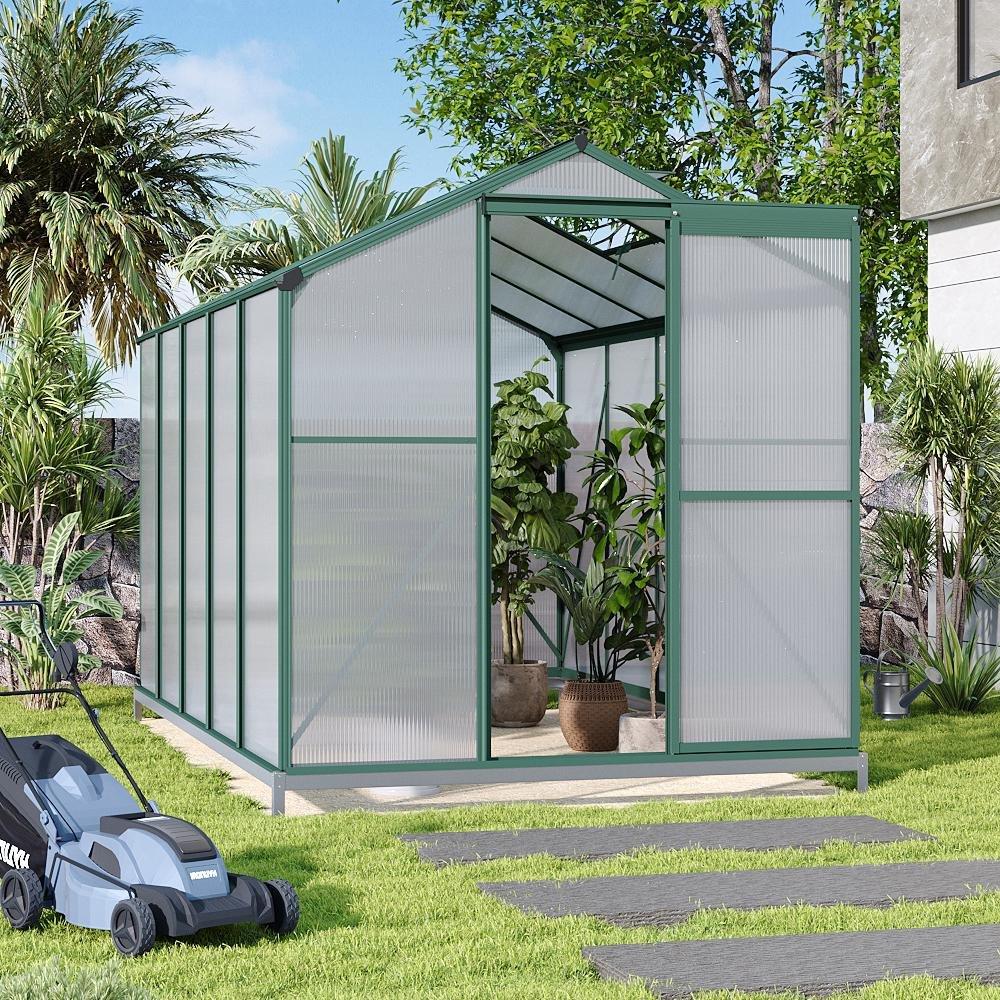 Green And Clear - Breeins - Aluminum Greenhouse Base and Window Open - 1