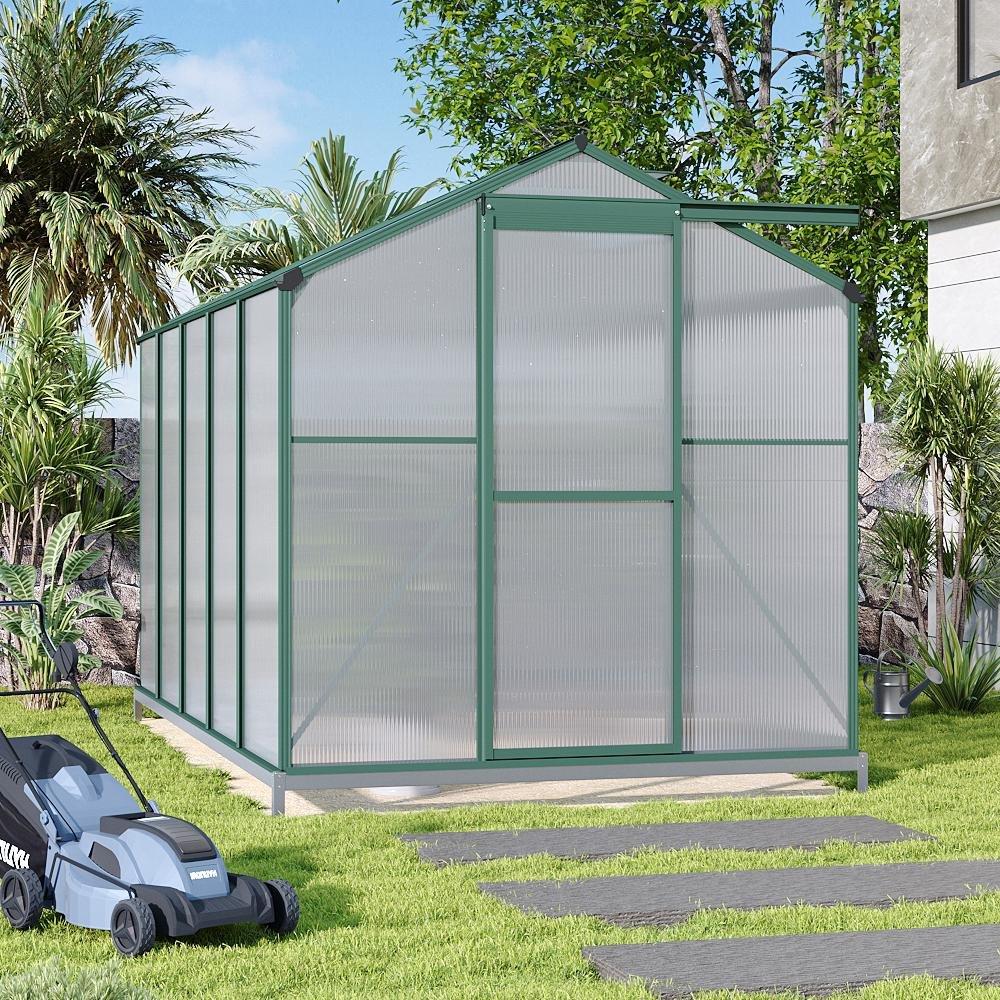 Green And Clear - Breeins - Aluminum Greenhouse Base and Window Open - 2