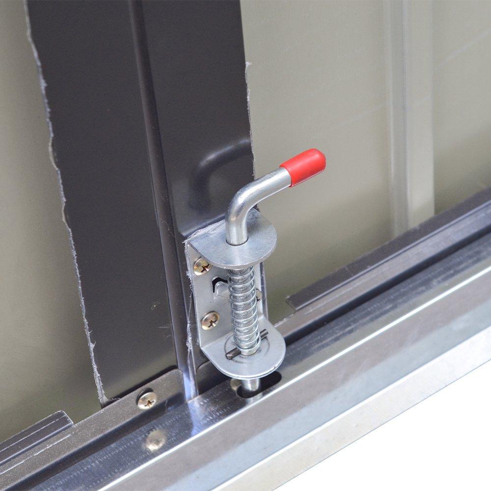 Black - Breeins - Steel Trash Can Storage Shed Recycle Bin - 12