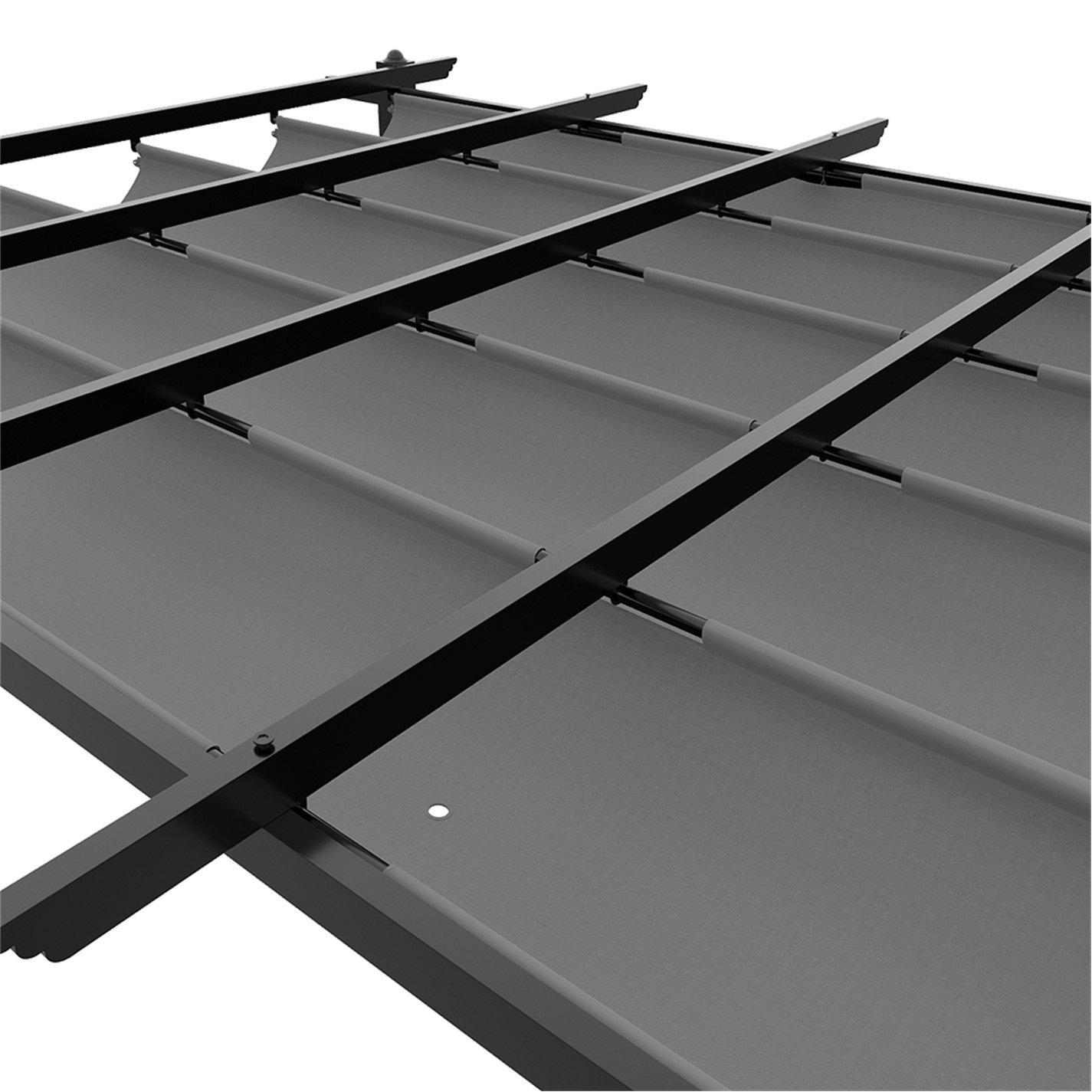 Black And Light - Breeins - 13x10ft Aluminium Pergola with Retractable Roof - 7