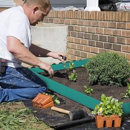 Breeins No-Dig L-Shape Garden Edging 15cm Tall 30 Pegs