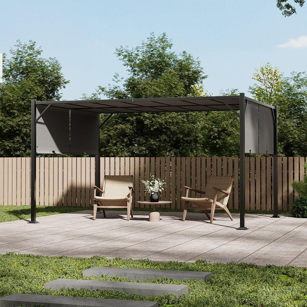 Breeins Outdoor Pergola with Retractable Canopy