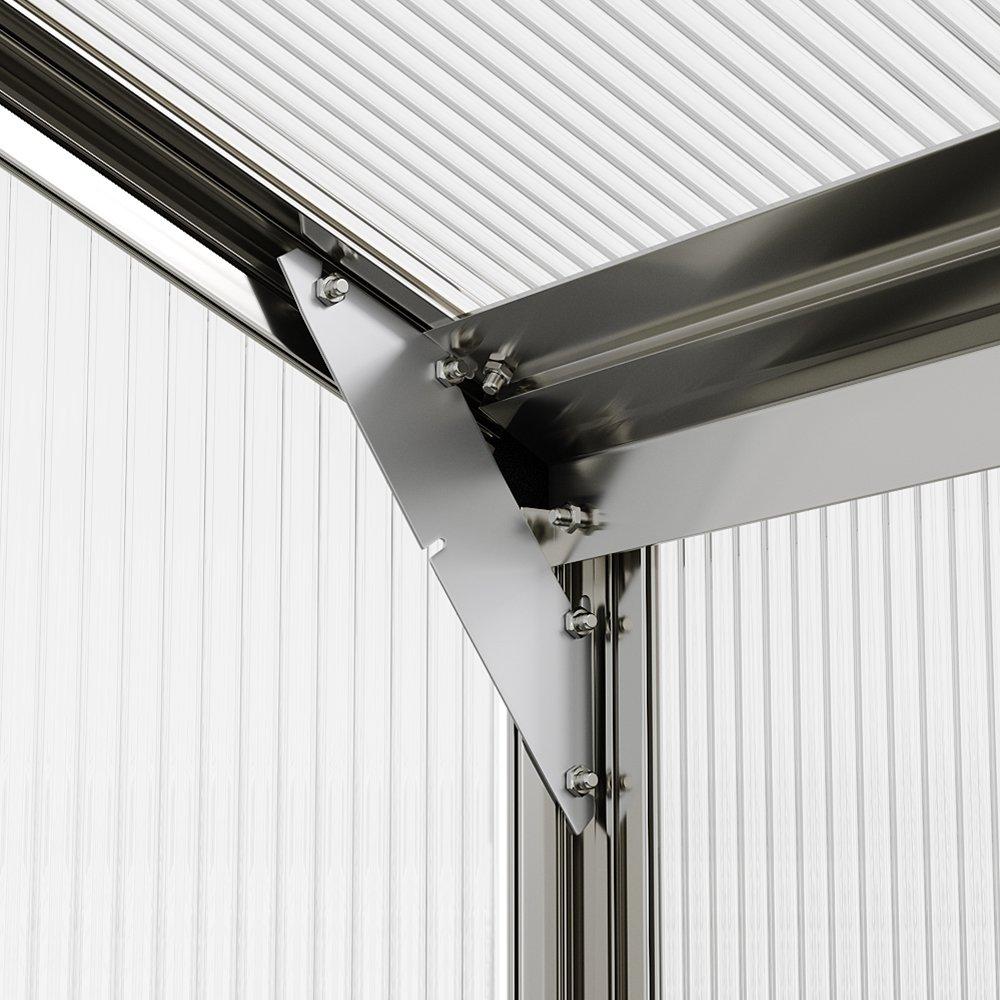 Clear - Breeins - Aluminium Hobby Greenhouse with Window Opening - 11