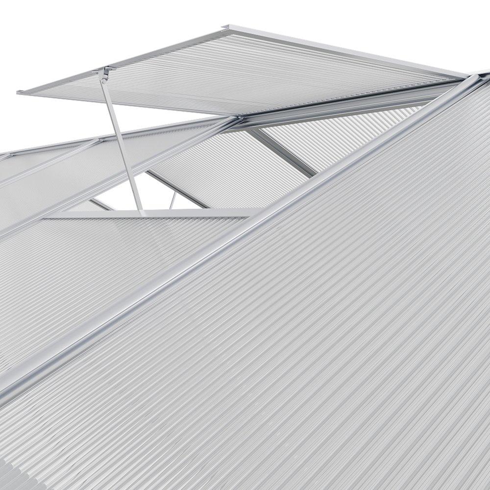 Clear - Breeins - Aluminium Hobby Greenhouse with Window Opening - 8