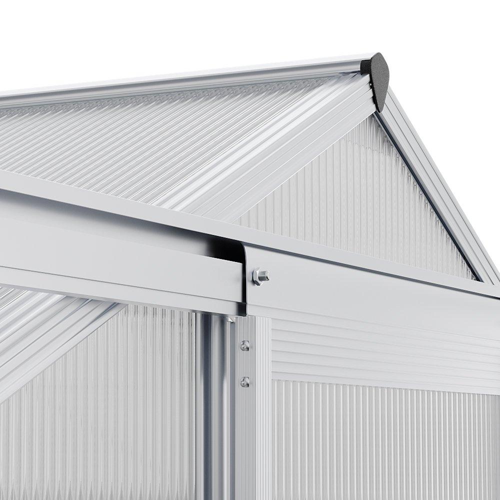 Clear - Breeins - Aluminium Hobby Greenhouse with Window Opening - 9