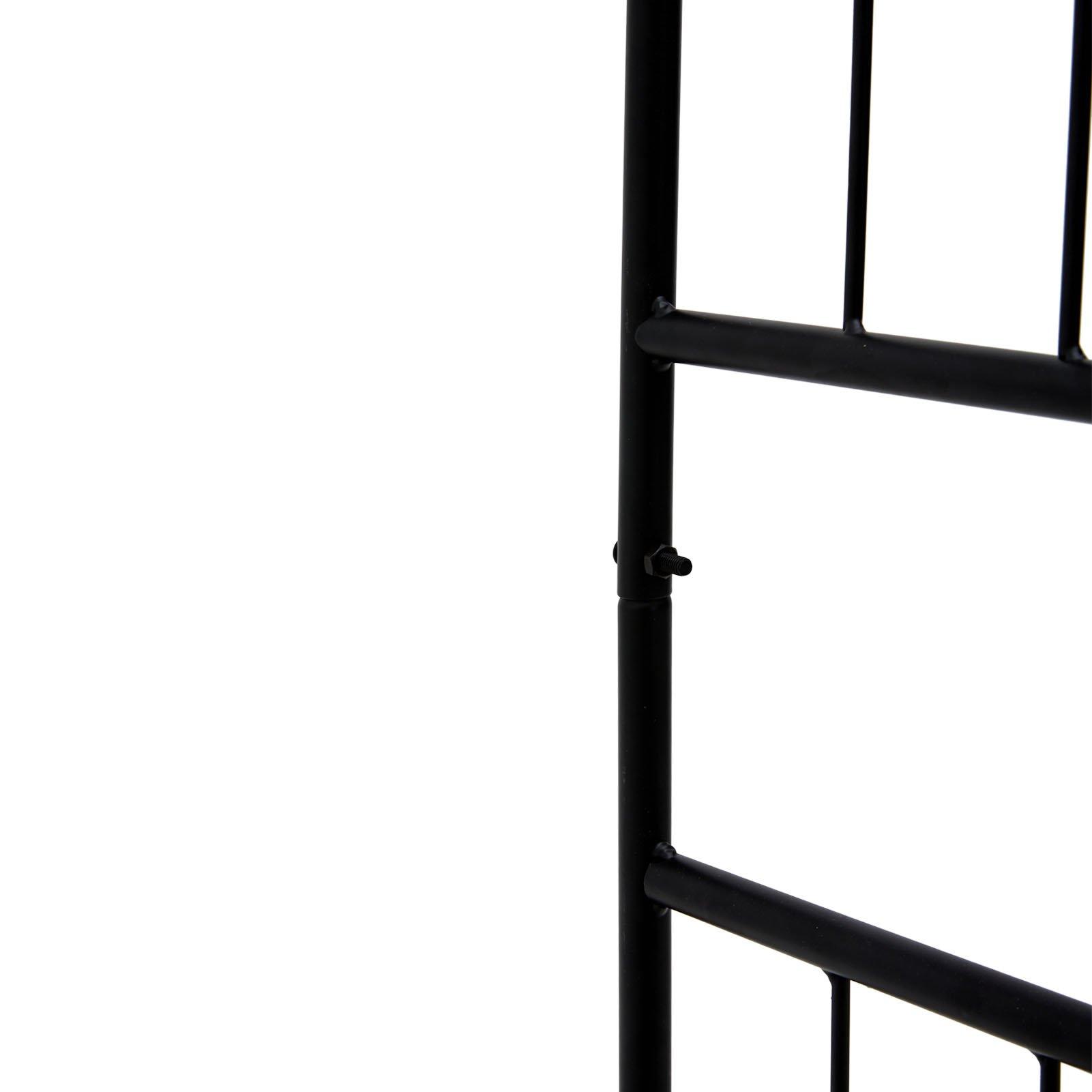 Black - Breeins - Black Metal Garden Arch - No Gate - 11