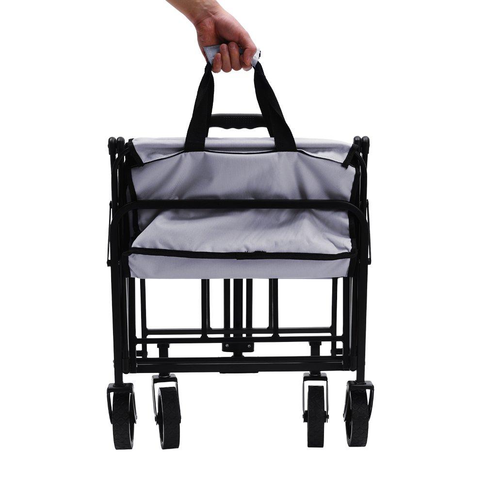 Grey - Breeins - Flat Fold Grey Camping Trolley - 4
