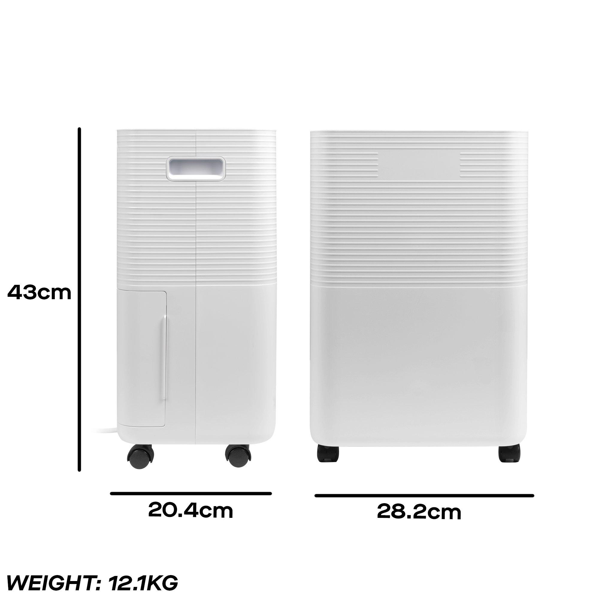 White - Daewoo Electricals - 12L DEHUMIDIFIER - 7
