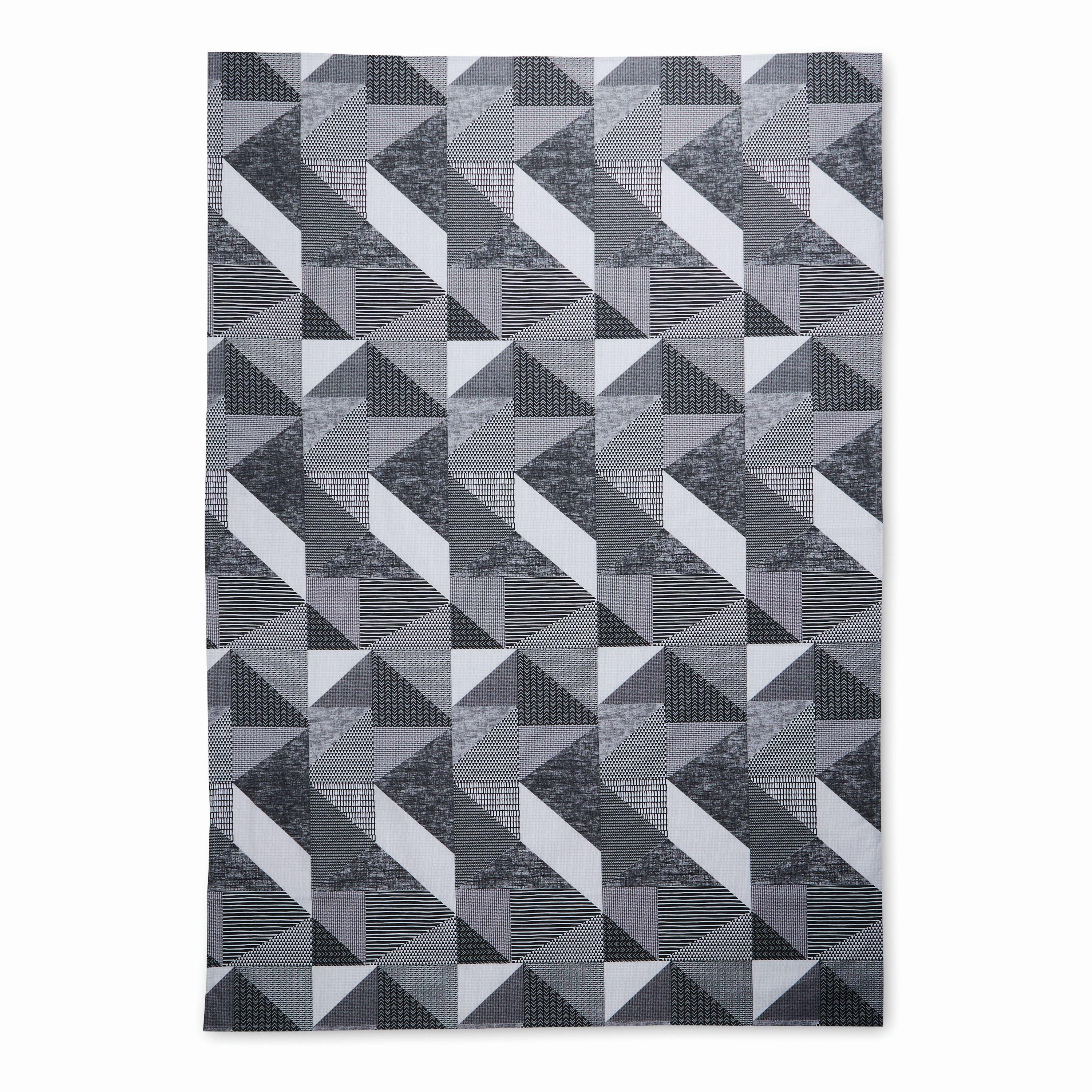 Grey - Catherine Lansfield - Larsson Geo Cotton Table Cloth - 3