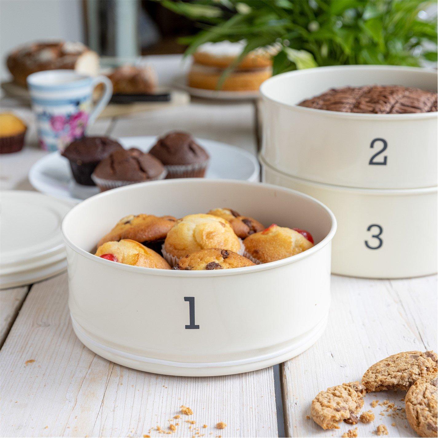 Cream - KitchenCraft - KitchenCraft Living Nostalgia Three Tier Cake Tin - 5