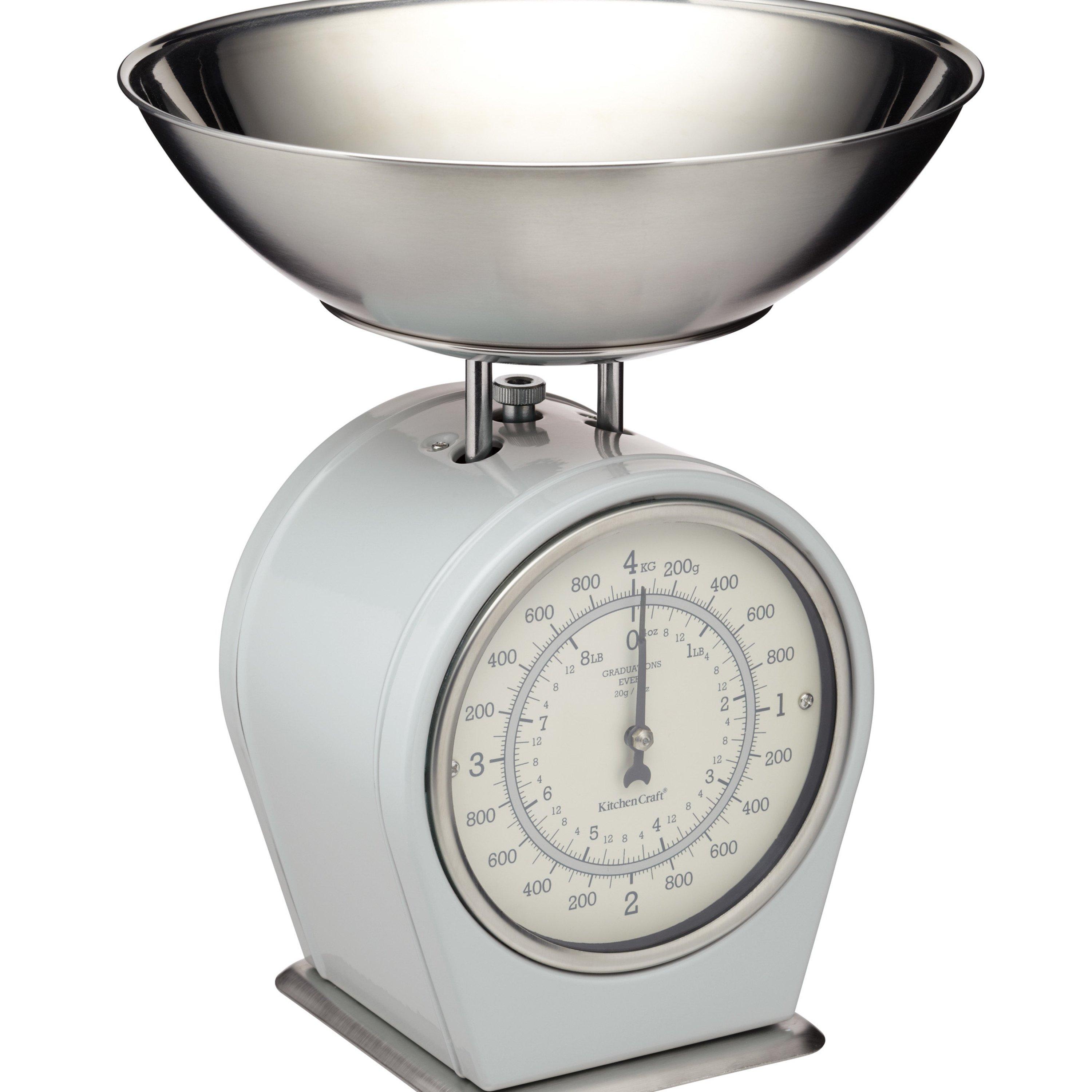 Grey - KitchenCraft - Living Nostalgia 4Kg Mechanical Scale - 1